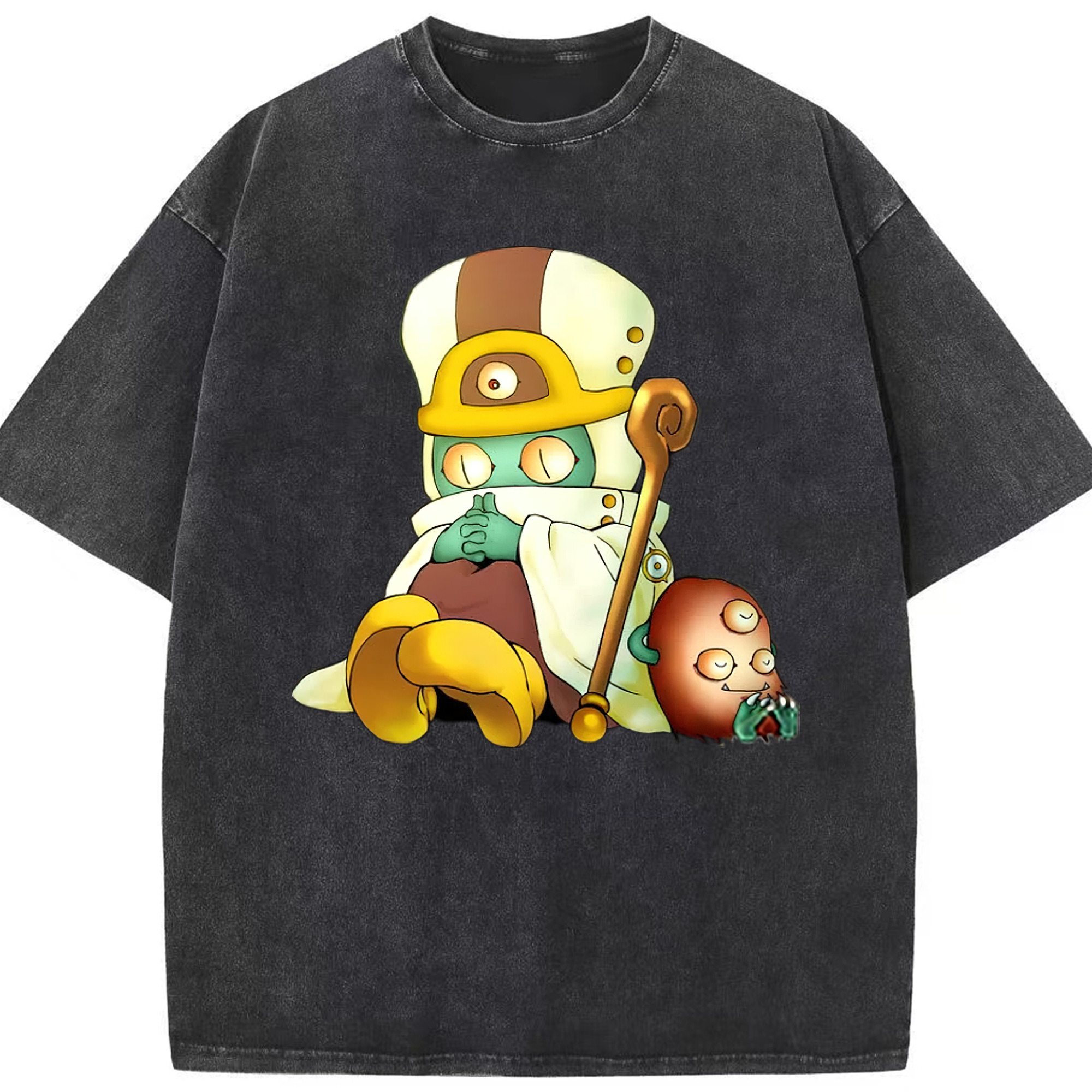 （画像用） 遊☆戯☆王 Yu-Gi-Oh! 綿100% ヴィンテージ風 半袖Tシャツ（フロントプリント）