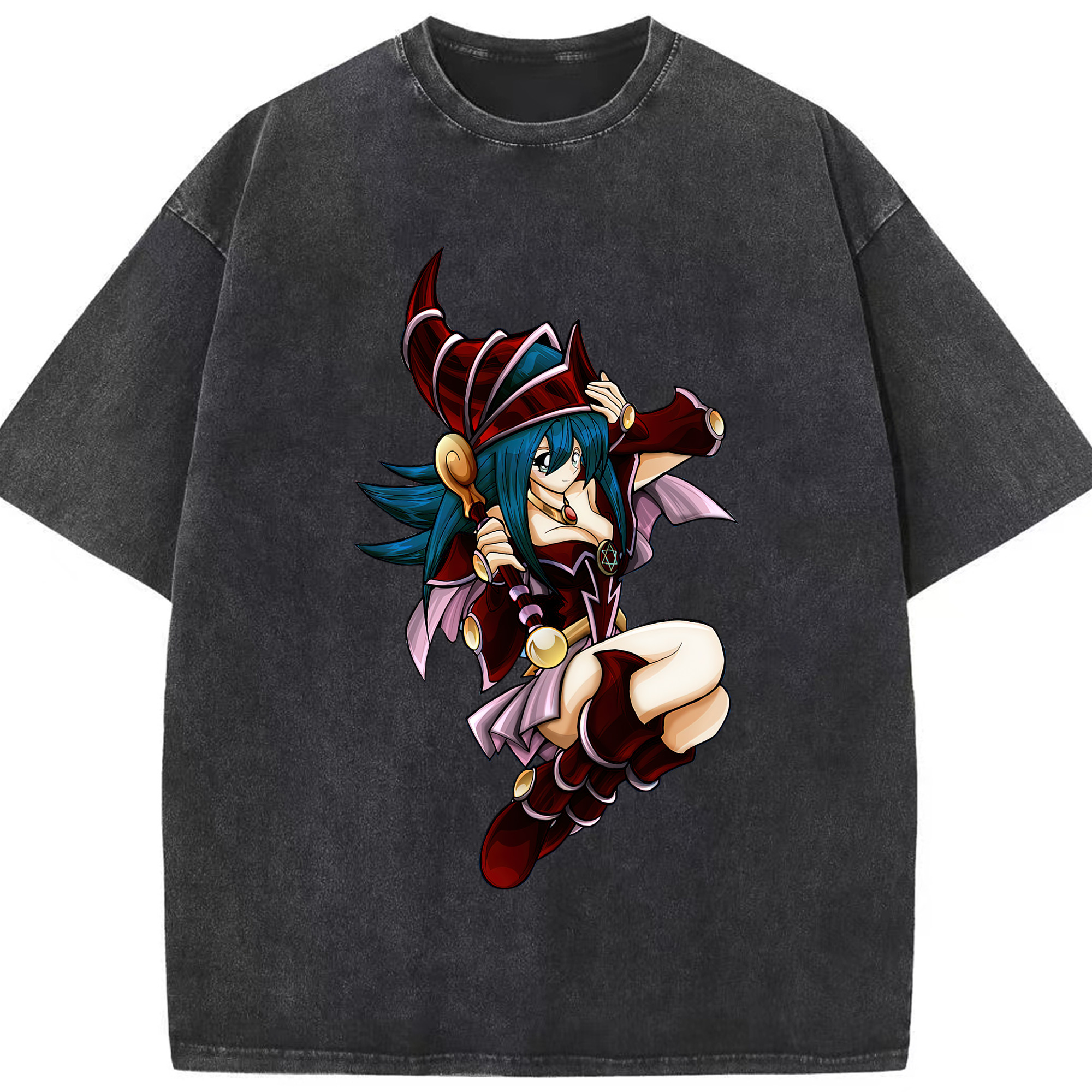 （画像用） 遊☆戯☆王 Yu-Gi-Oh! 綿100% ヴィンテージ風 半袖Tシャツ（フロントプリント）