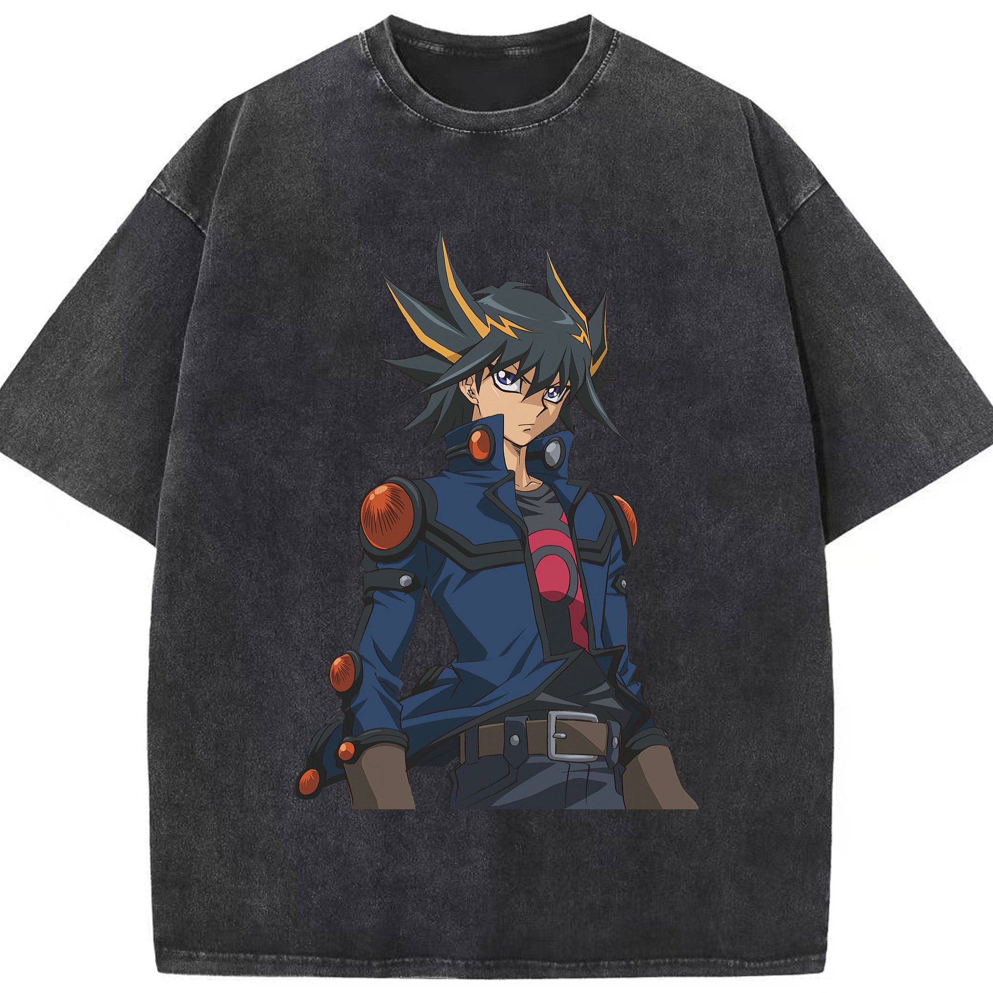 （画像用） 遊☆戯☆王 Yu-Gi-Oh! 綿100% ヴィンテージ風 半袖Tシャツ（フロントプリント）