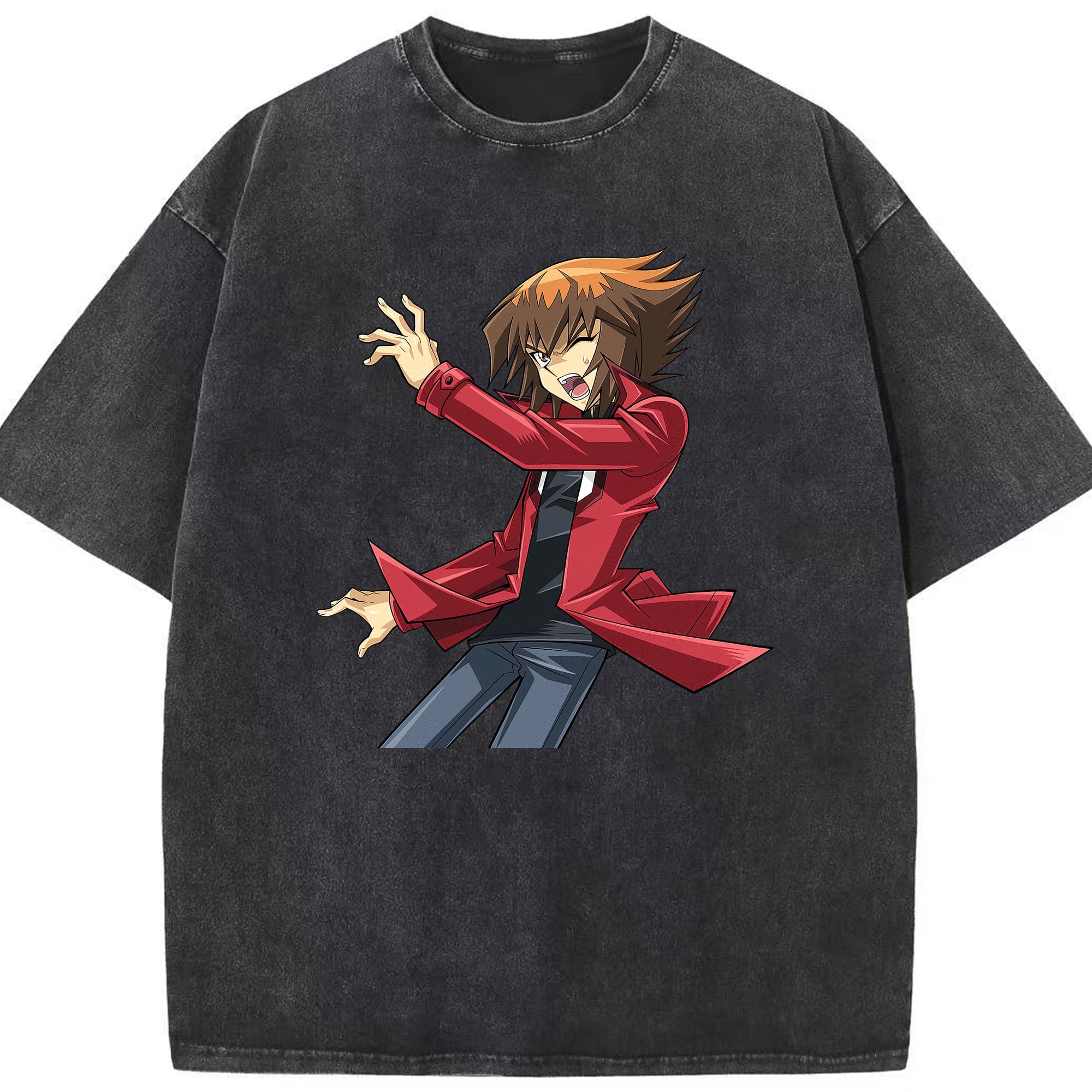 （画像用） 遊☆戯☆王 Yu-Gi-Oh! 綿100% ヴィンテージ風 半袖Tシャツ（フロントプリント）