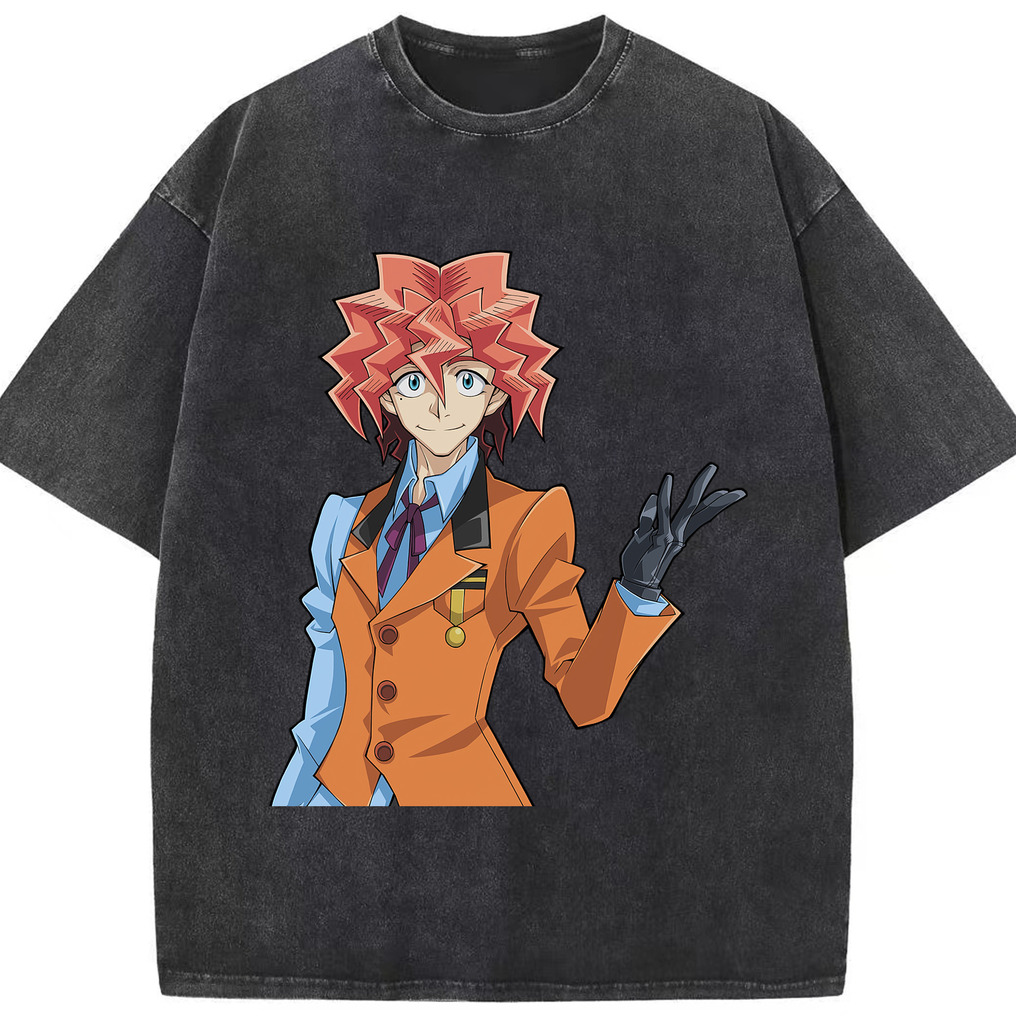 （画像用） 遊☆戯☆王 Yu-Gi-Oh! 綿100% ヴィンテージ風 半袖Tシャツ（フロントプリント）