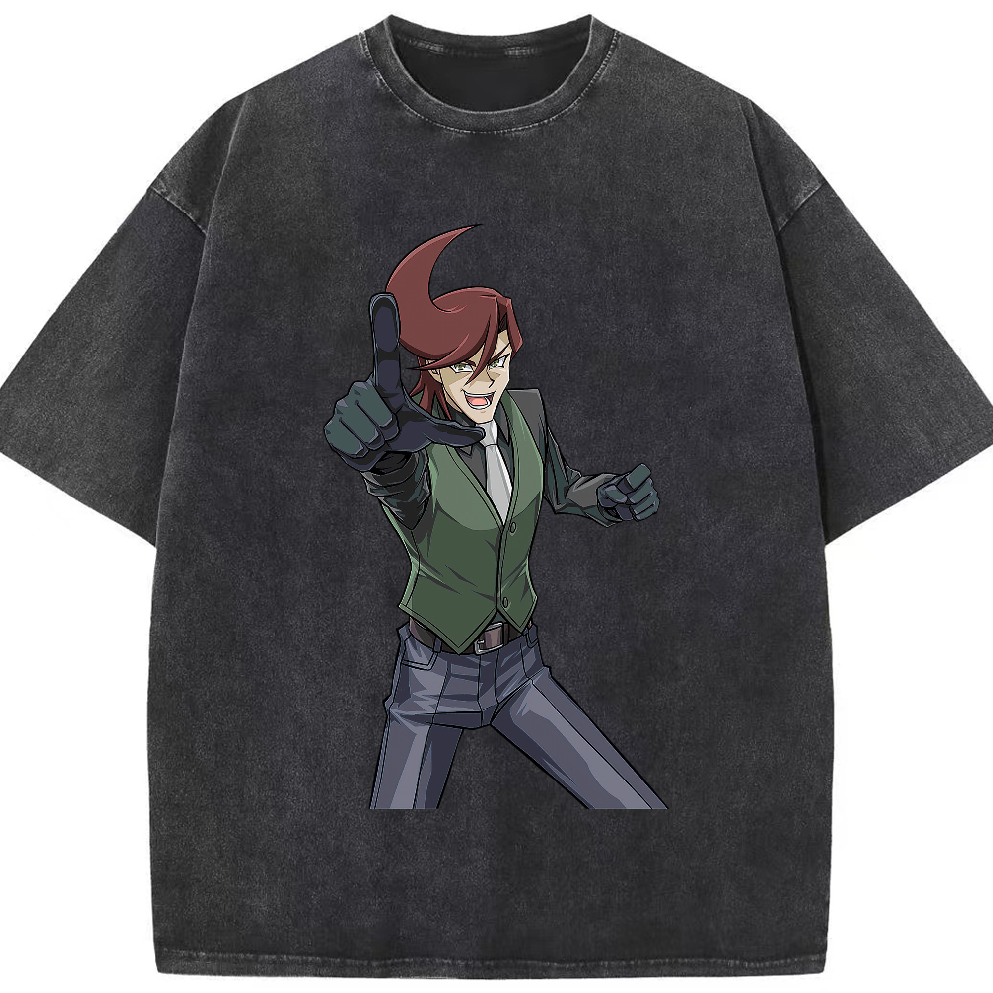 （画像用） 遊☆戯☆王 Yu-Gi-Oh! 綿100% ヴィンテージ風 半袖Tシャツ（フロントプリント）