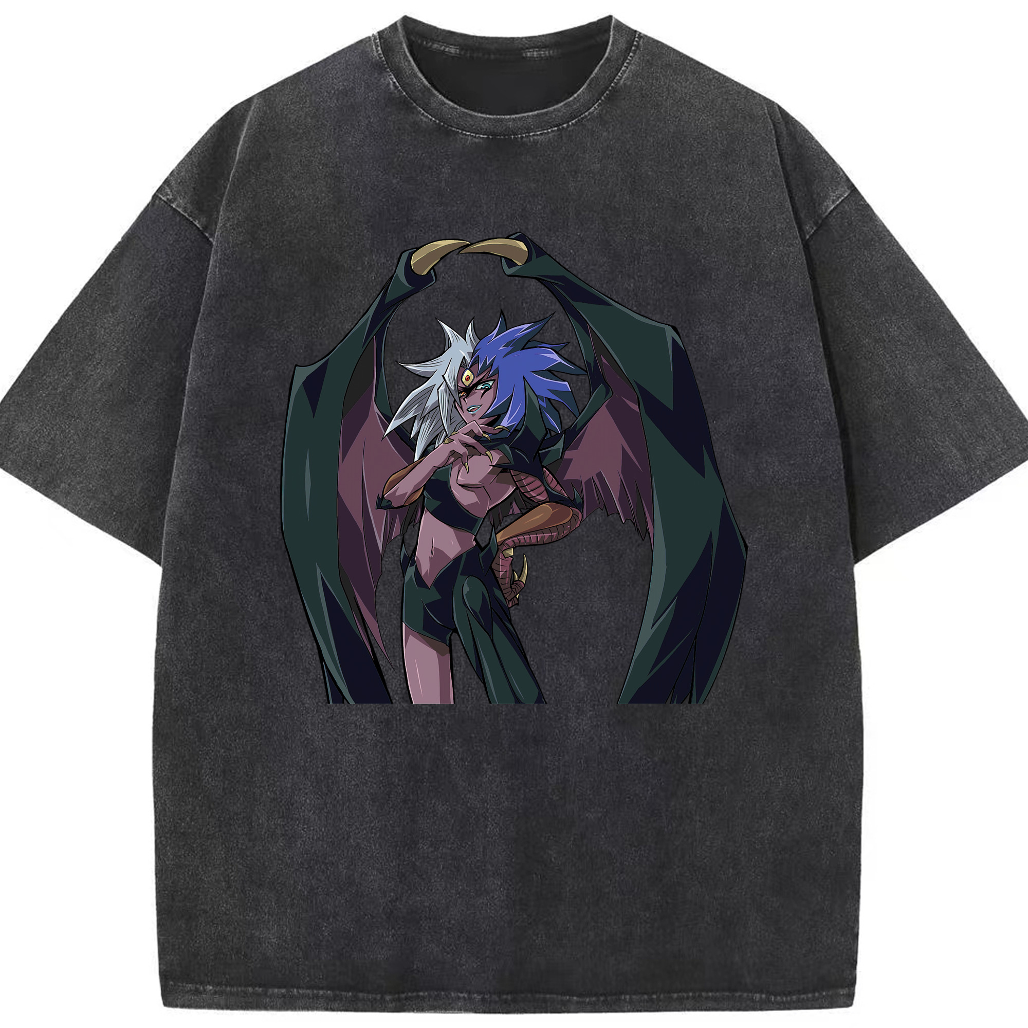 （画像用） 遊☆戯☆王 Yu-Gi-Oh! 綿100% ヴィンテージ風 半袖Tシャツ（フロントプリント）