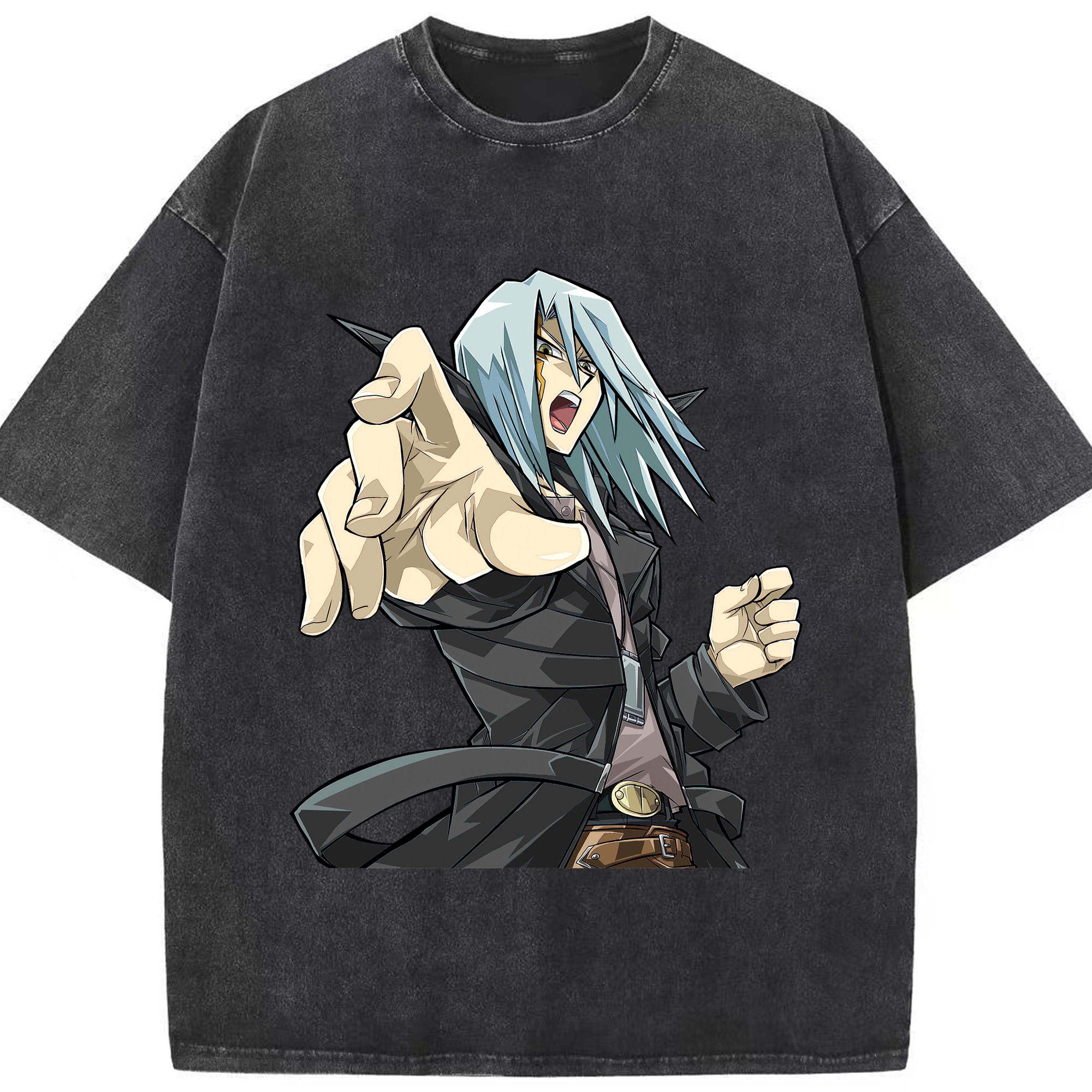 （画像用） 遊☆戯☆王 Yu-Gi-Oh! 綿100% ヴィンテージ風 半袖Tシャツ（フロントプリント）