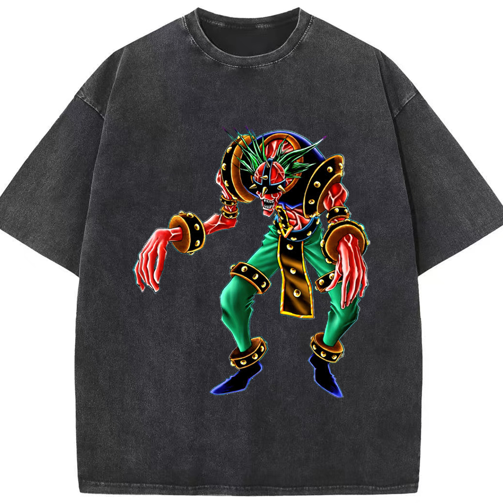 （画像用） 遊☆戯☆王 Yu-Gi-Oh! 綿100% ヴィンテージ風 半袖Tシャツ（フロントプリント）