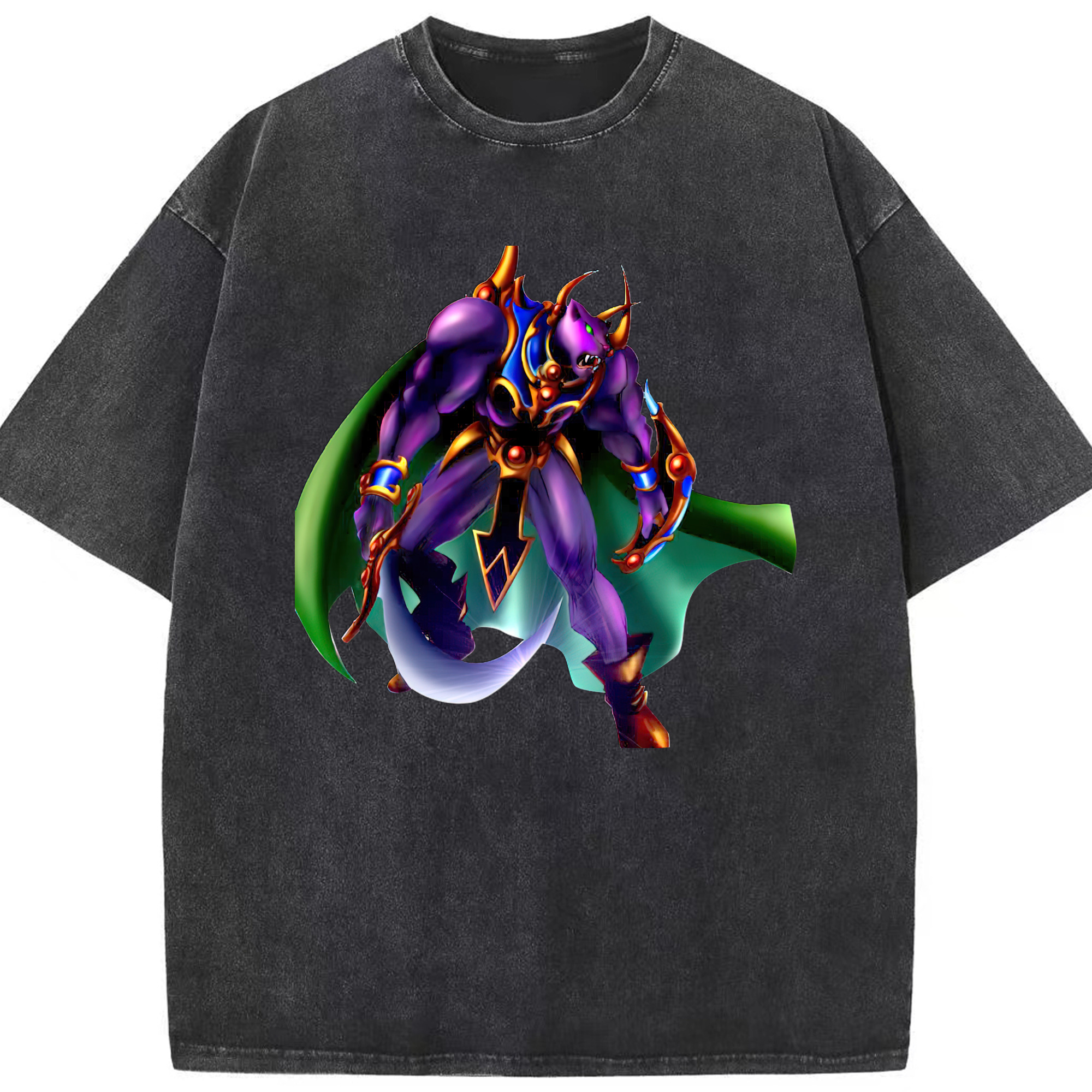 （画像用） 遊☆戯☆王 Yu-Gi-Oh! 綿100% ヴィンテージ風 半袖Tシャツ（フロントプリント）