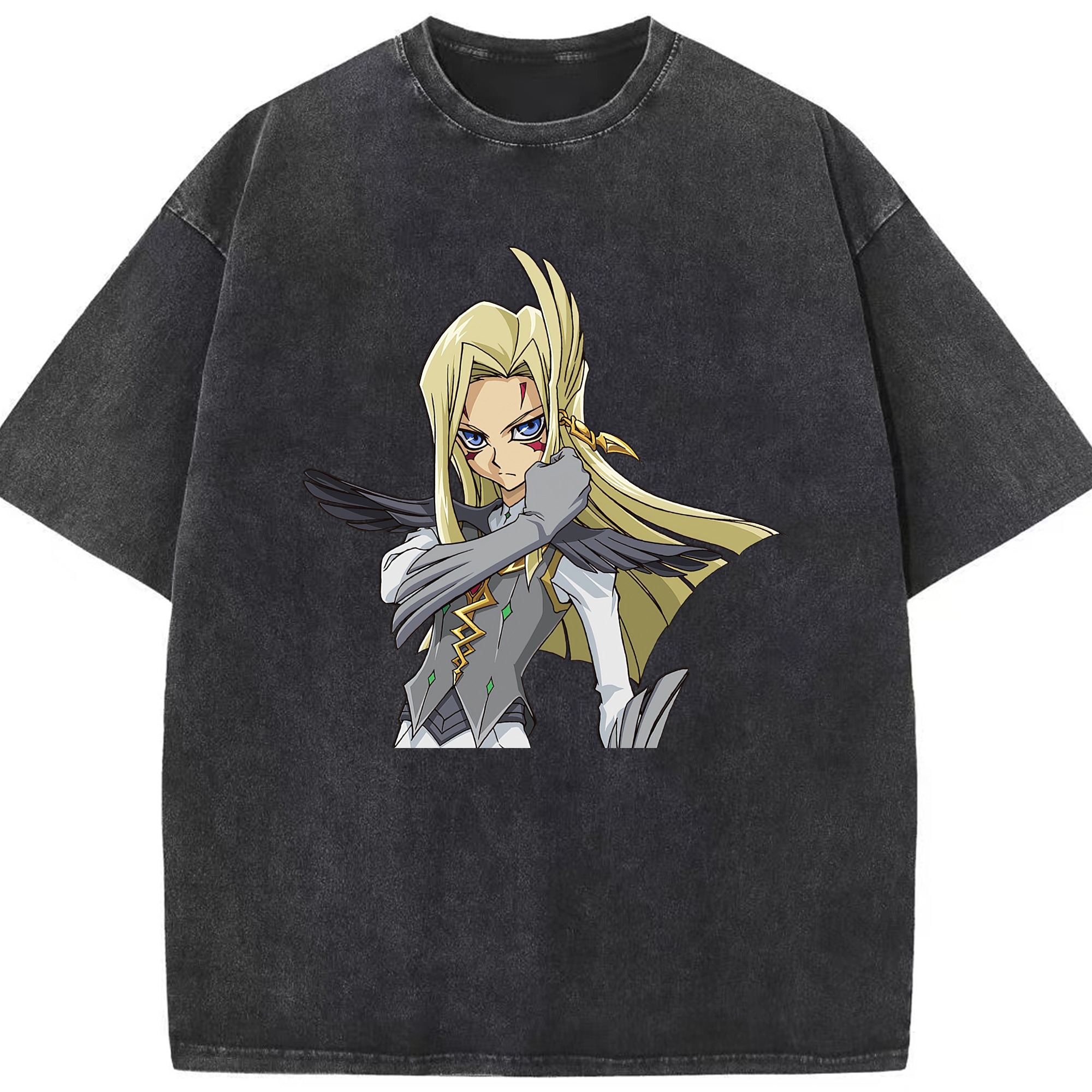 （画像用） 遊☆戯☆王 Yu-Gi-Oh! 綿100% ヴィンテージ風 半袖Tシャツ（フロントプリント）