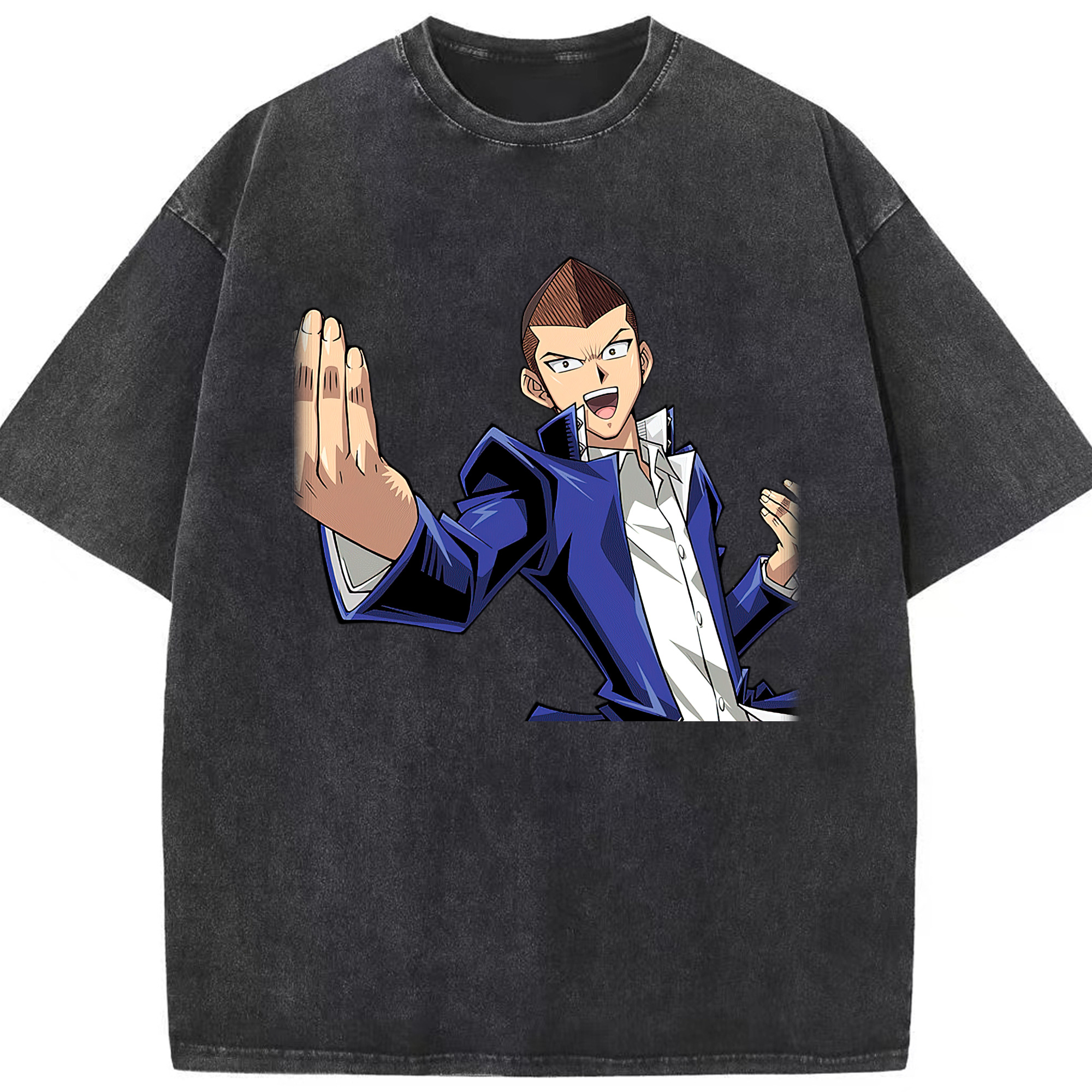 （画像用） 遊☆戯☆王 Yu-Gi-Oh! 綿100% ヴィンテージ風 半袖Tシャツ（フロントプリント）