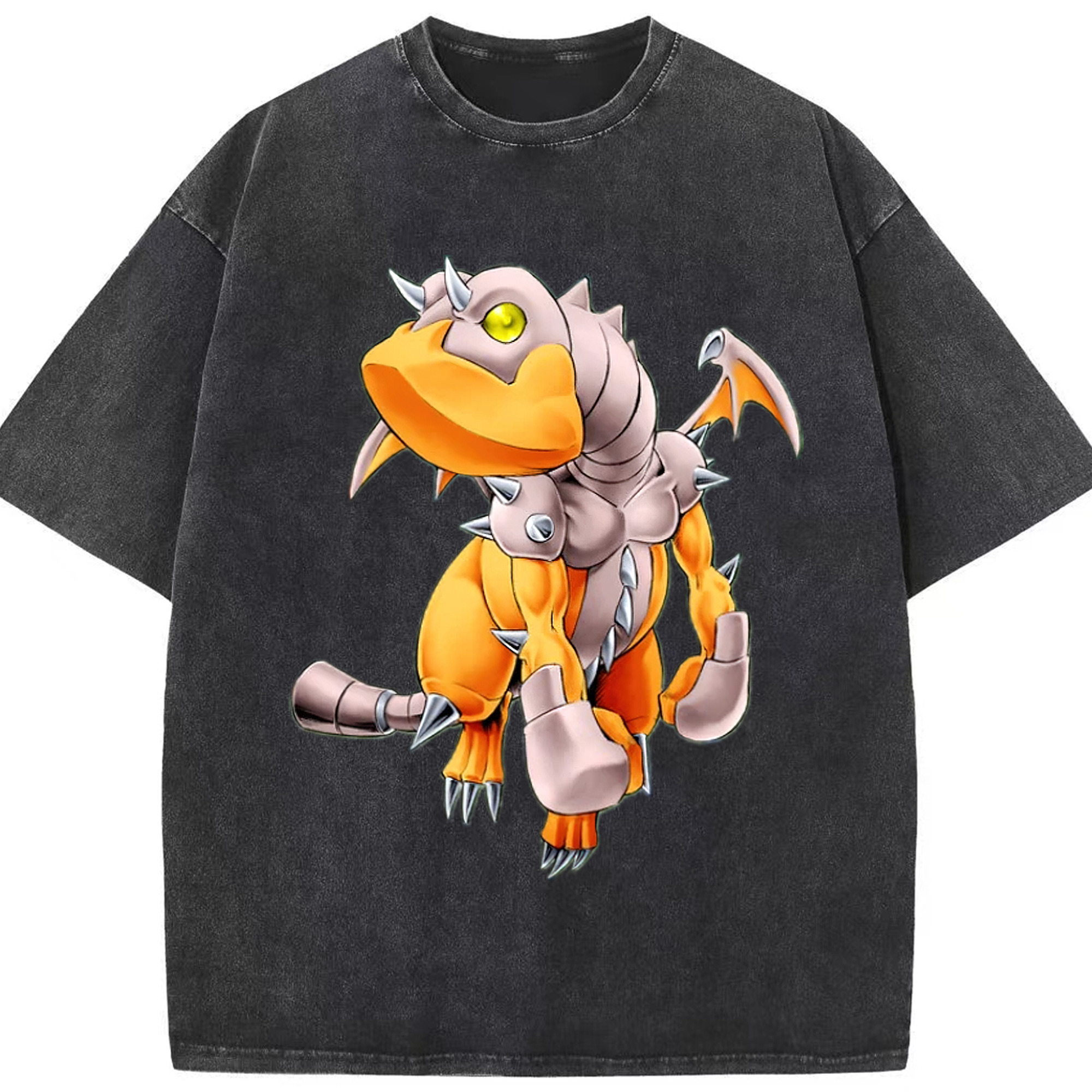 （画像用） 遊☆戯☆王 Yu-Gi-Oh! 綿100% ヴィンテージ風 半袖Tシャツ（フロントプリント）