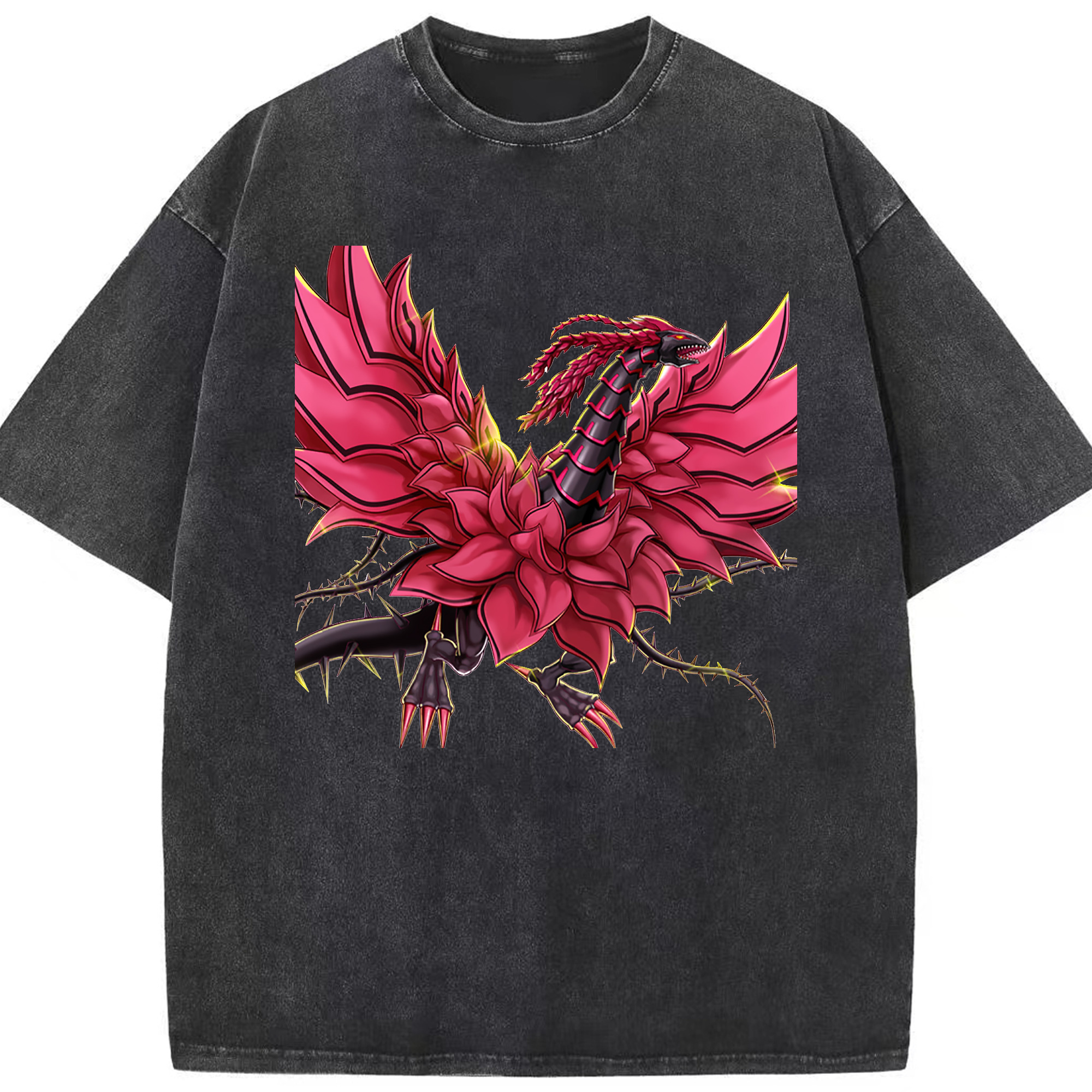 （画像用） 遊☆戯☆王 Yu-Gi-Oh! 綿100% ヴィンテージ風 半袖Tシャツ（フロントプリント）