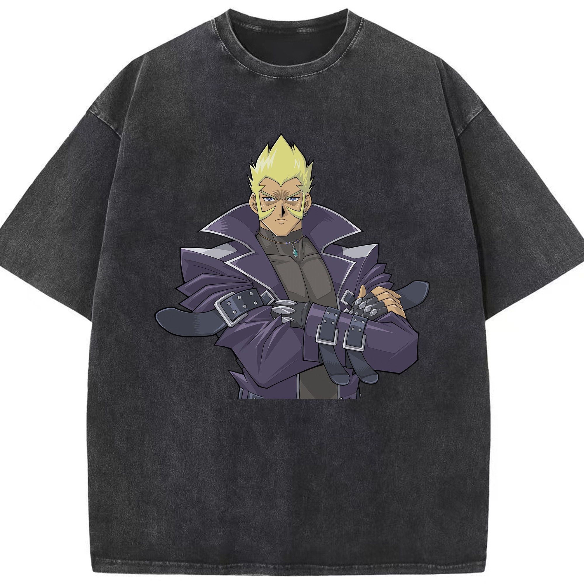 （画像用） 遊☆戯☆王 Yu-Gi-Oh! 綿100% ヴィンテージ風 半袖Tシャツ（フロントプリント）