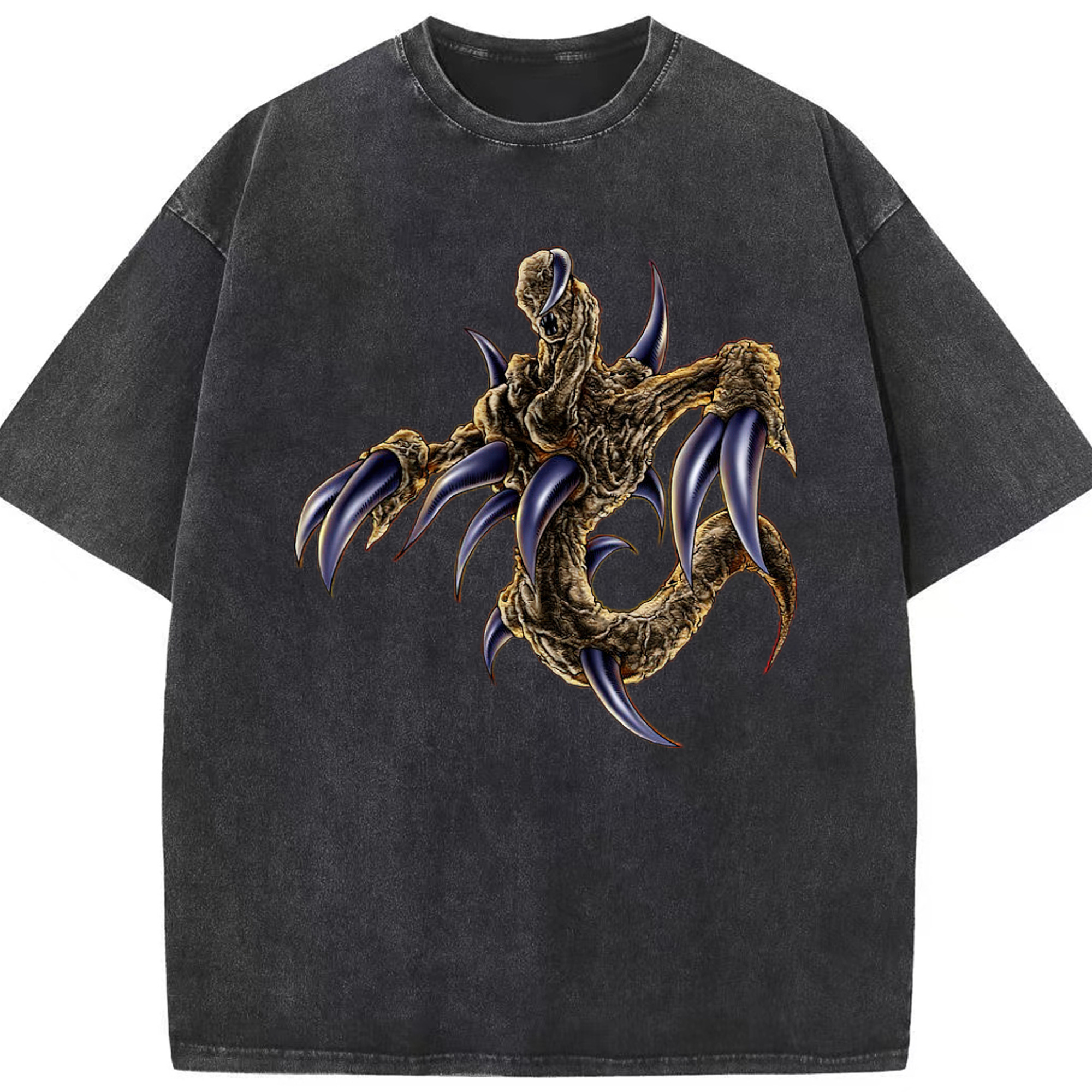 （画像用） 遊☆戯☆王 Yu-Gi-Oh! 綿100% ヴィンテージ風 半袖Tシャツ（フロントプリント）