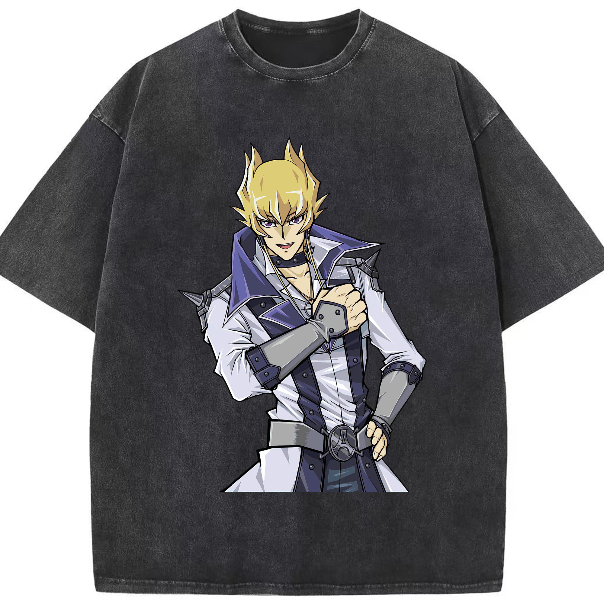 （画像用） 遊☆戯☆王 Yu-Gi-Oh! 綿100% ヴィンテージ風 半袖Tシャツ（フロントプリント）