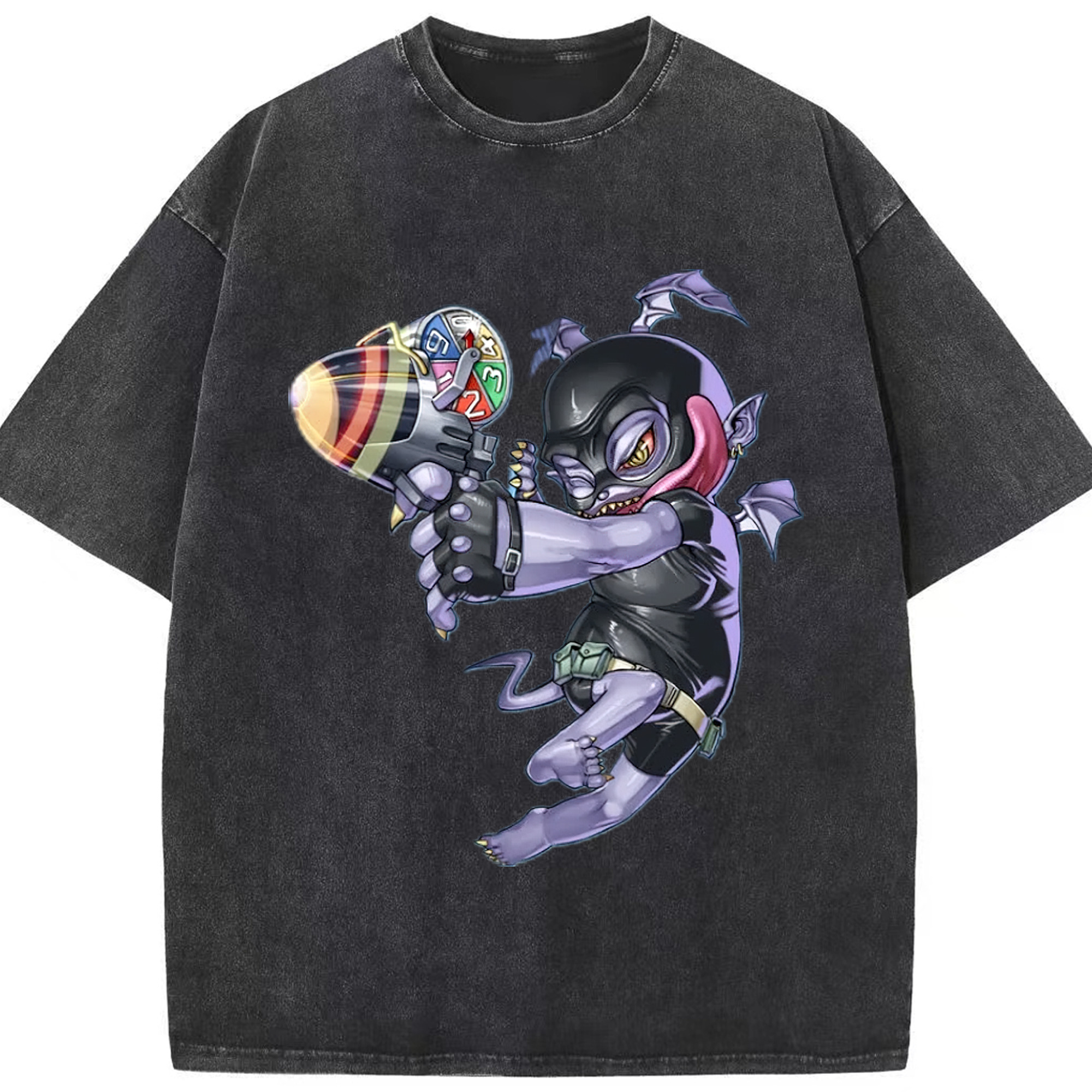 （画像用） 遊☆戯☆王 Yu-Gi-Oh! 綿100% ヴィンテージ風 半袖Tシャツ（フロントプリント）