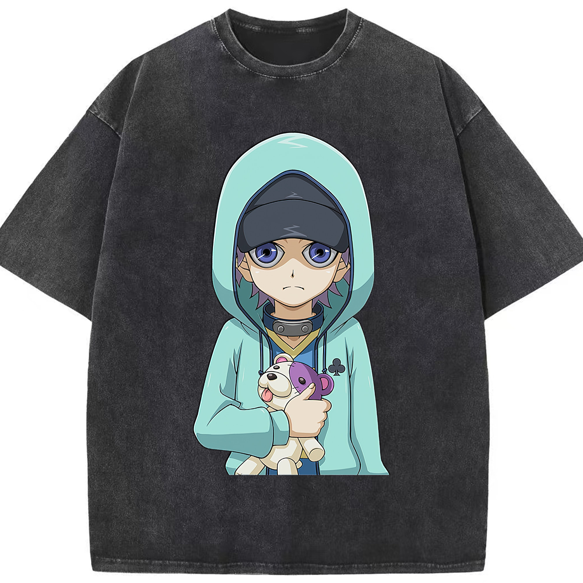 （画像用） 遊☆戯☆王 Yu-Gi-Oh! 綿100% ヴィンテージ風 半袖Tシャツ（フロントプリント）
