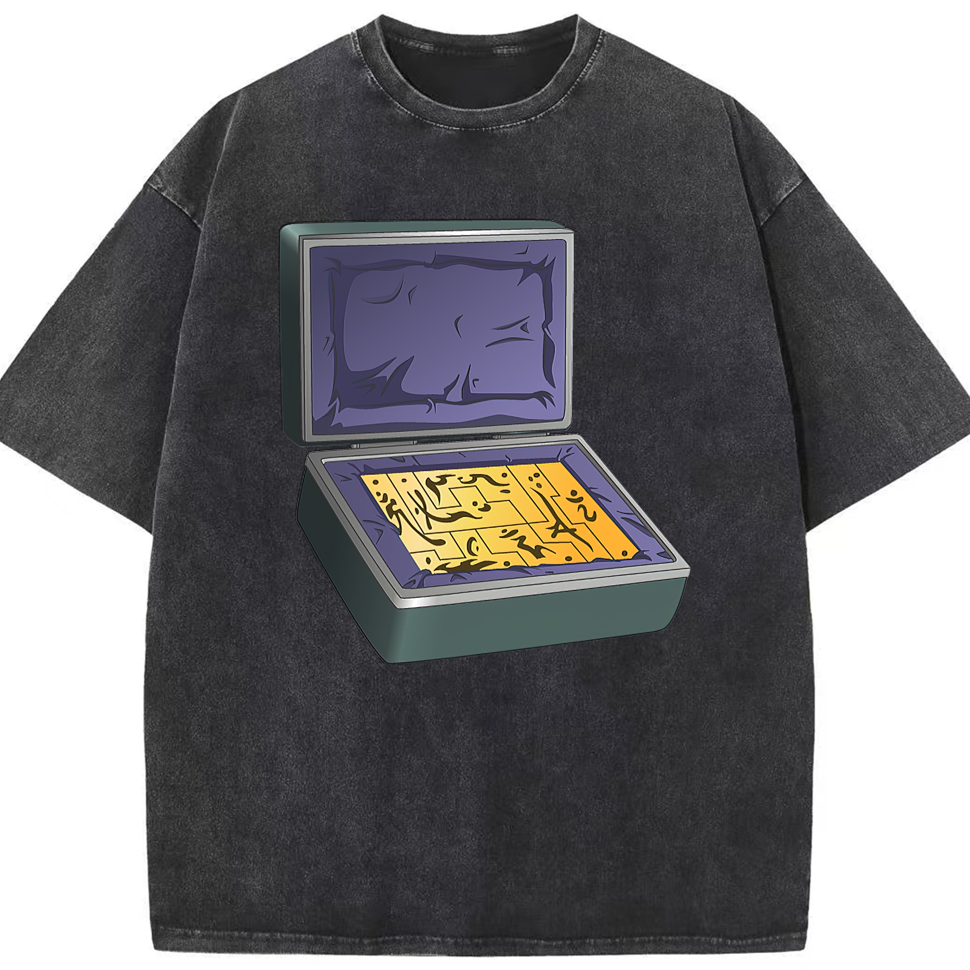 （画像用） 遊☆戯☆王 Yu-Gi-Oh! 綿100% ヴィンテージ風 半袖Tシャツ（フロントプリント）