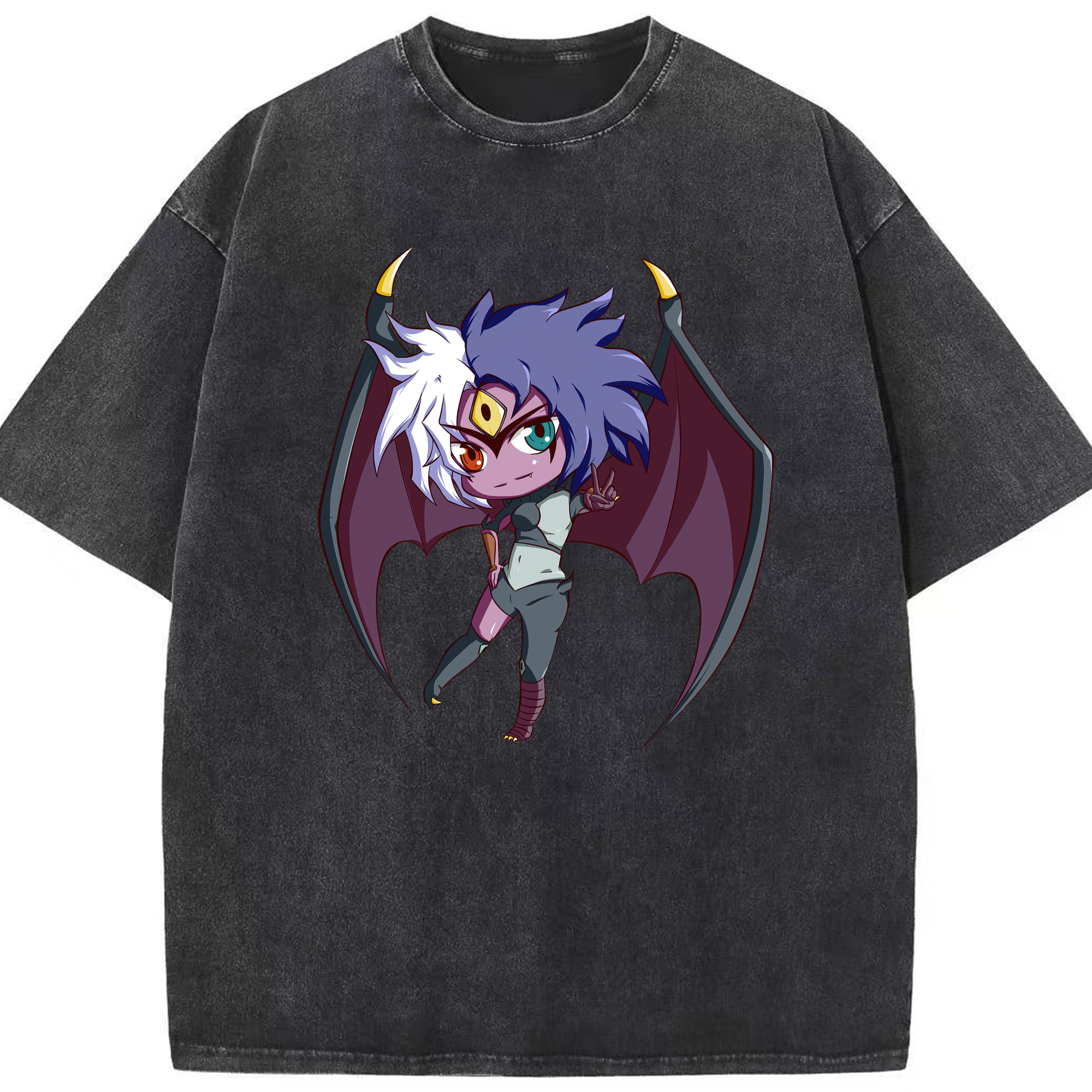 （画像用） 遊☆戯☆王 Yu-Gi-Oh! 綿100% ヴィンテージ風 半袖Tシャツ（フロントプリント）