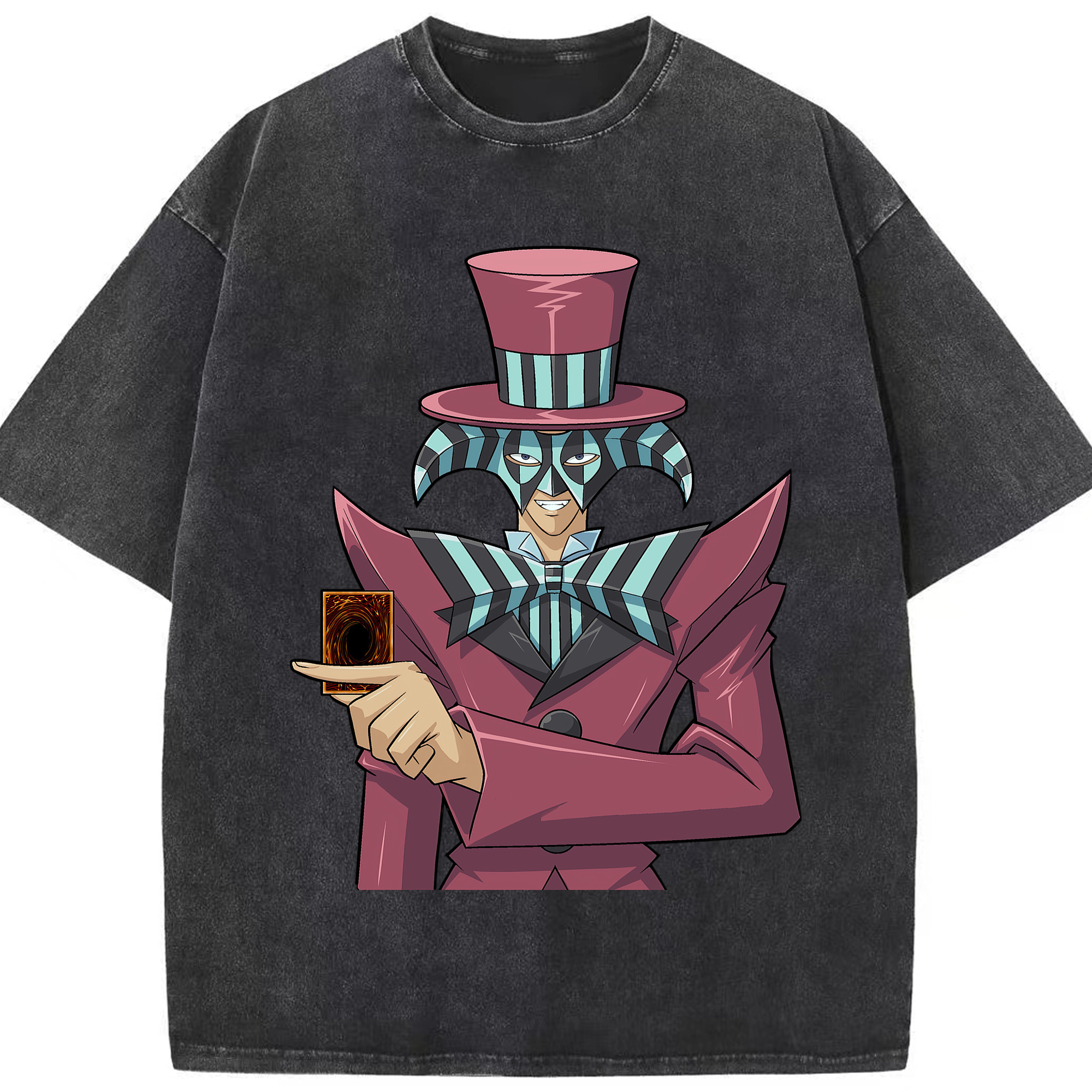 （画像用） 遊☆戯☆王 Yu-Gi-Oh! 綿100% ヴィンテージ風 半袖Tシャツ（フロントプリント）