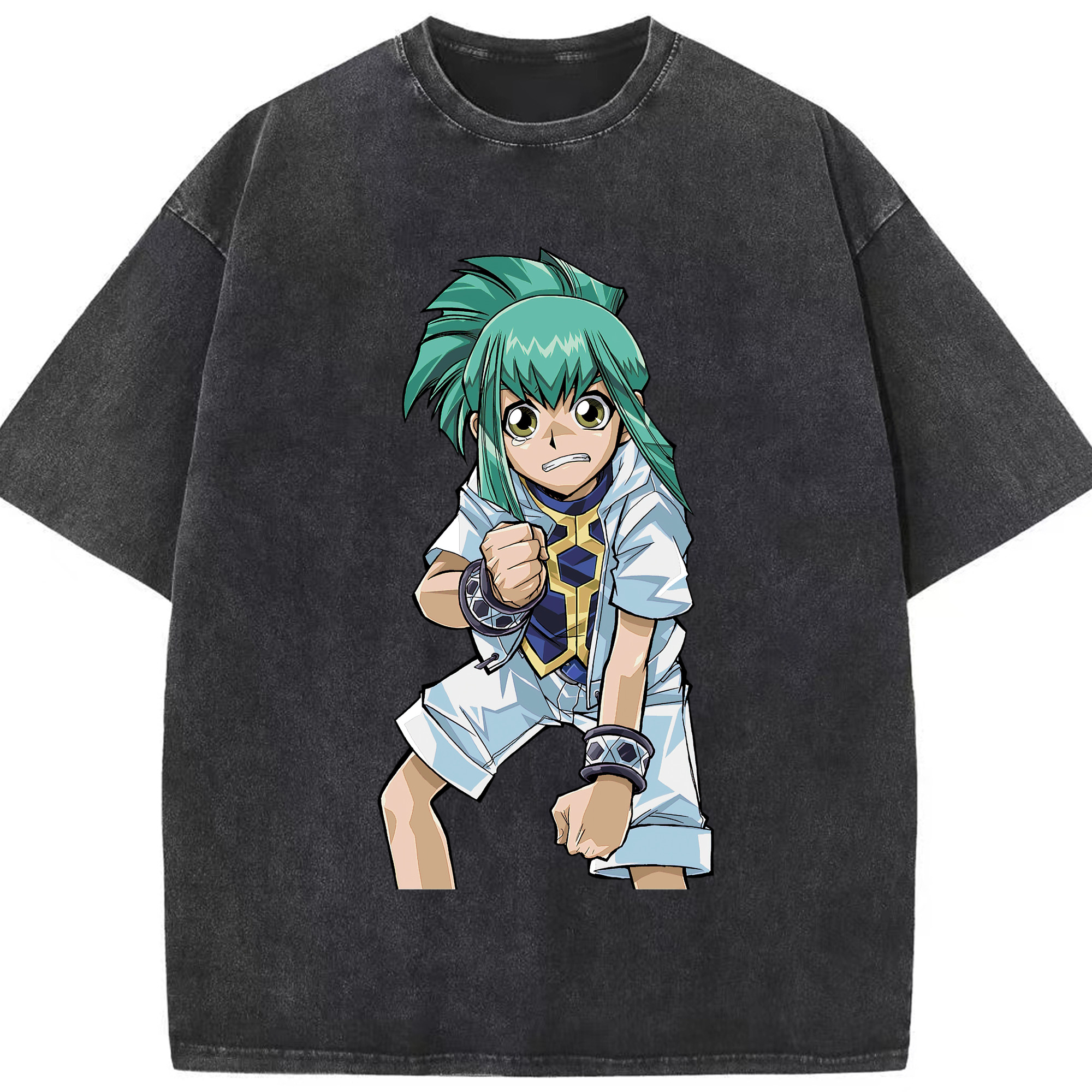 （画像用） 遊☆戯☆王 Yu-Gi-Oh! 綿100% ヴィンテージ風 半袖Tシャツ（フロントプリント）