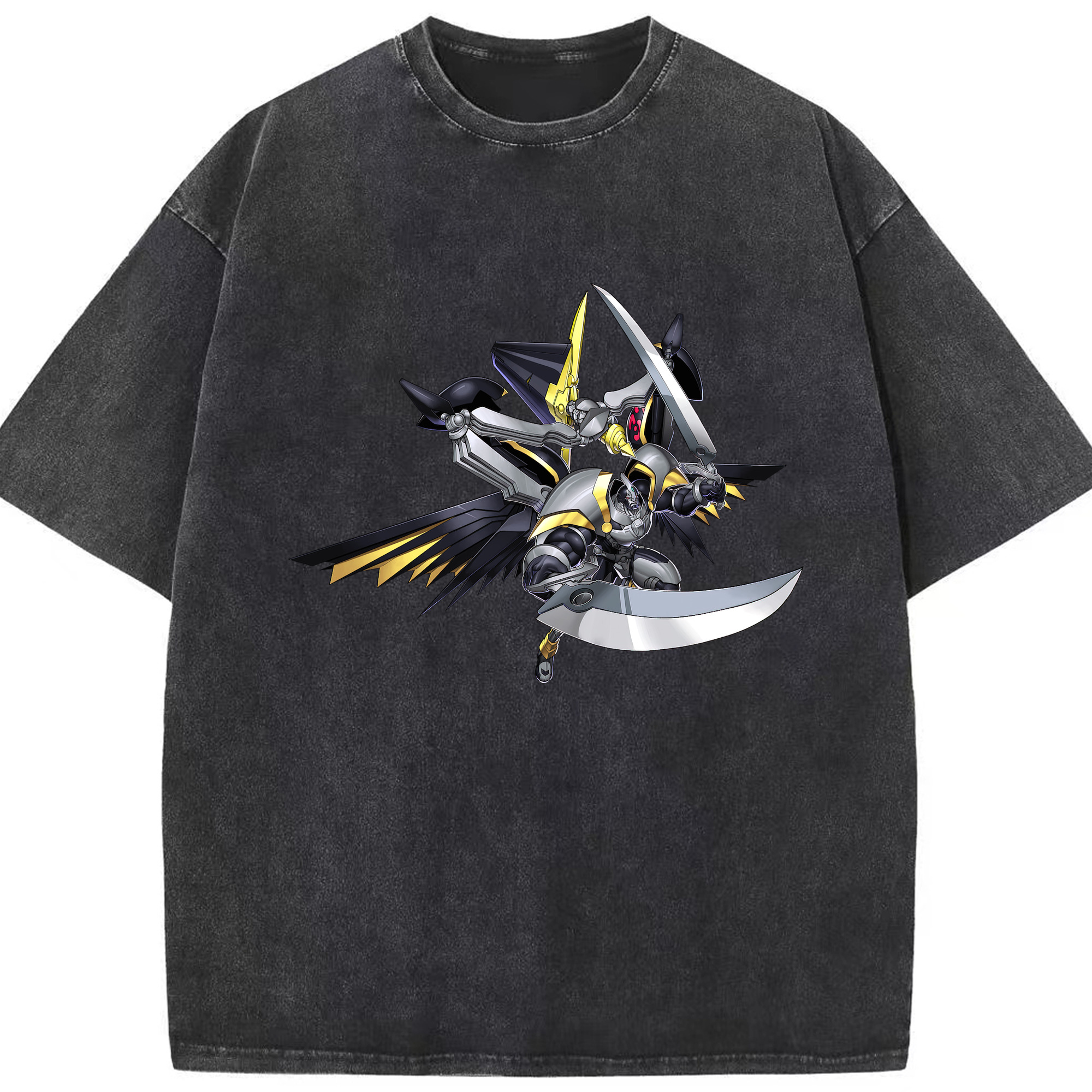 （画像用） 遊☆戯☆王 Yu-Gi-Oh! 綿100% ヴィンテージ風 半袖Tシャツ（フロントプリント）