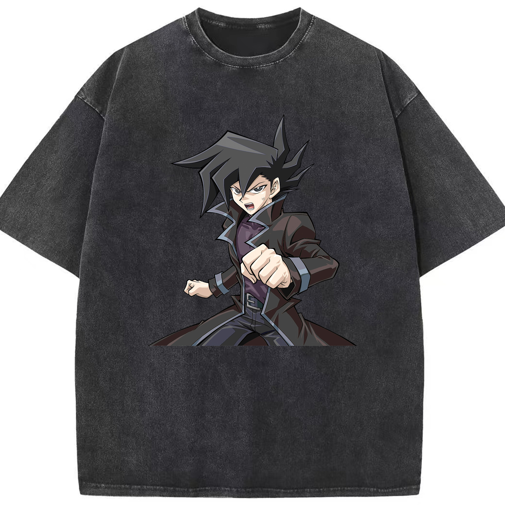 （画像用） 遊☆戯☆王 Yu-Gi-Oh! 綿100% ヴィンテージ風 半袖Tシャツ（フロントプリント）