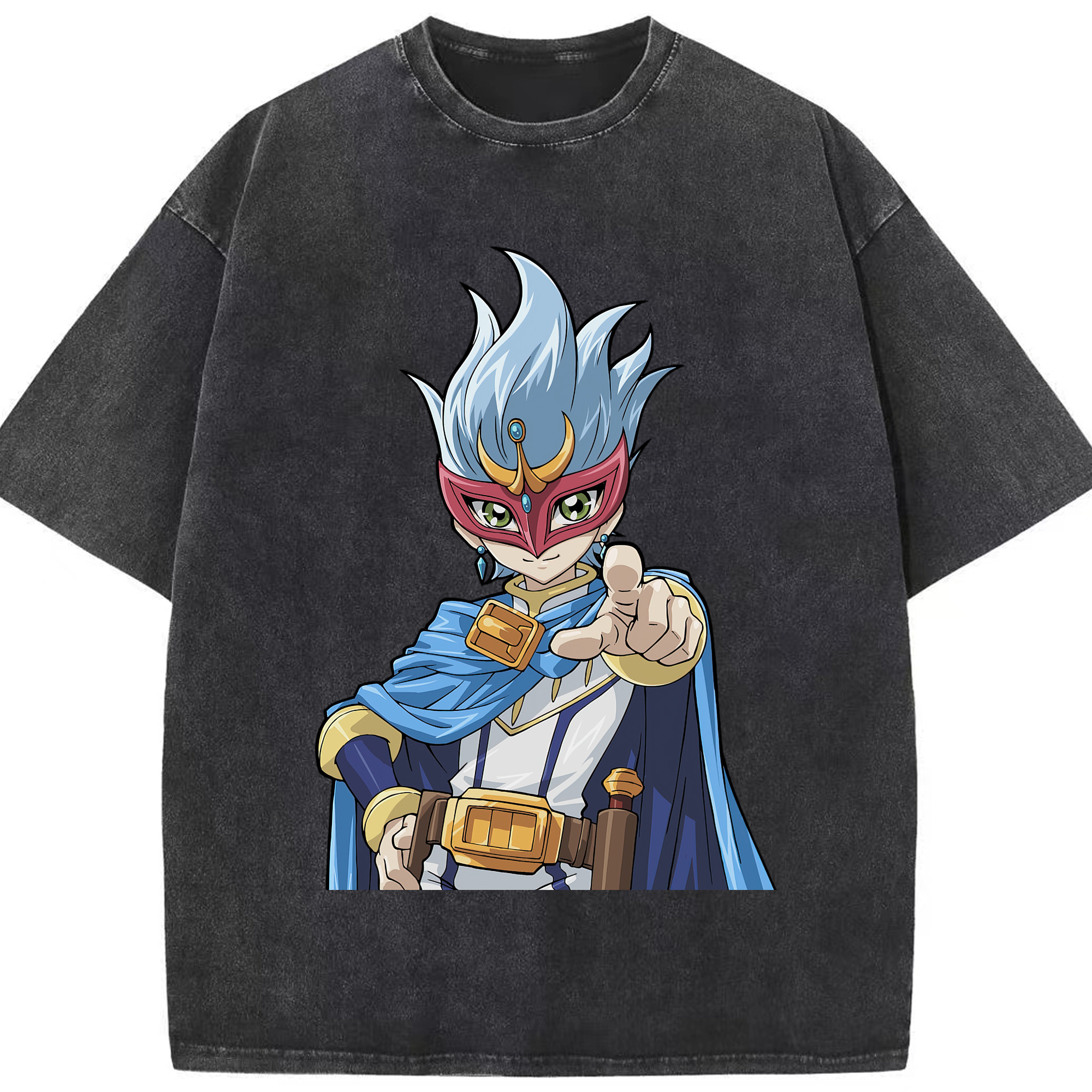（画像用） 遊☆戯☆王 Yu-Gi-Oh! 綿100% ヴィンテージ風 半袖Tシャツ（フロントプリント）