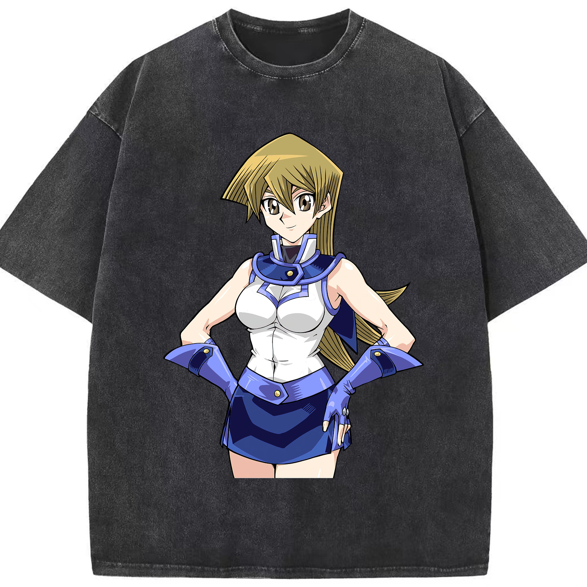 （画像用） 遊☆戯☆王 Yu-Gi-Oh! 綿100% ヴィンテージ風 半袖Tシャツ（フロントプリント）