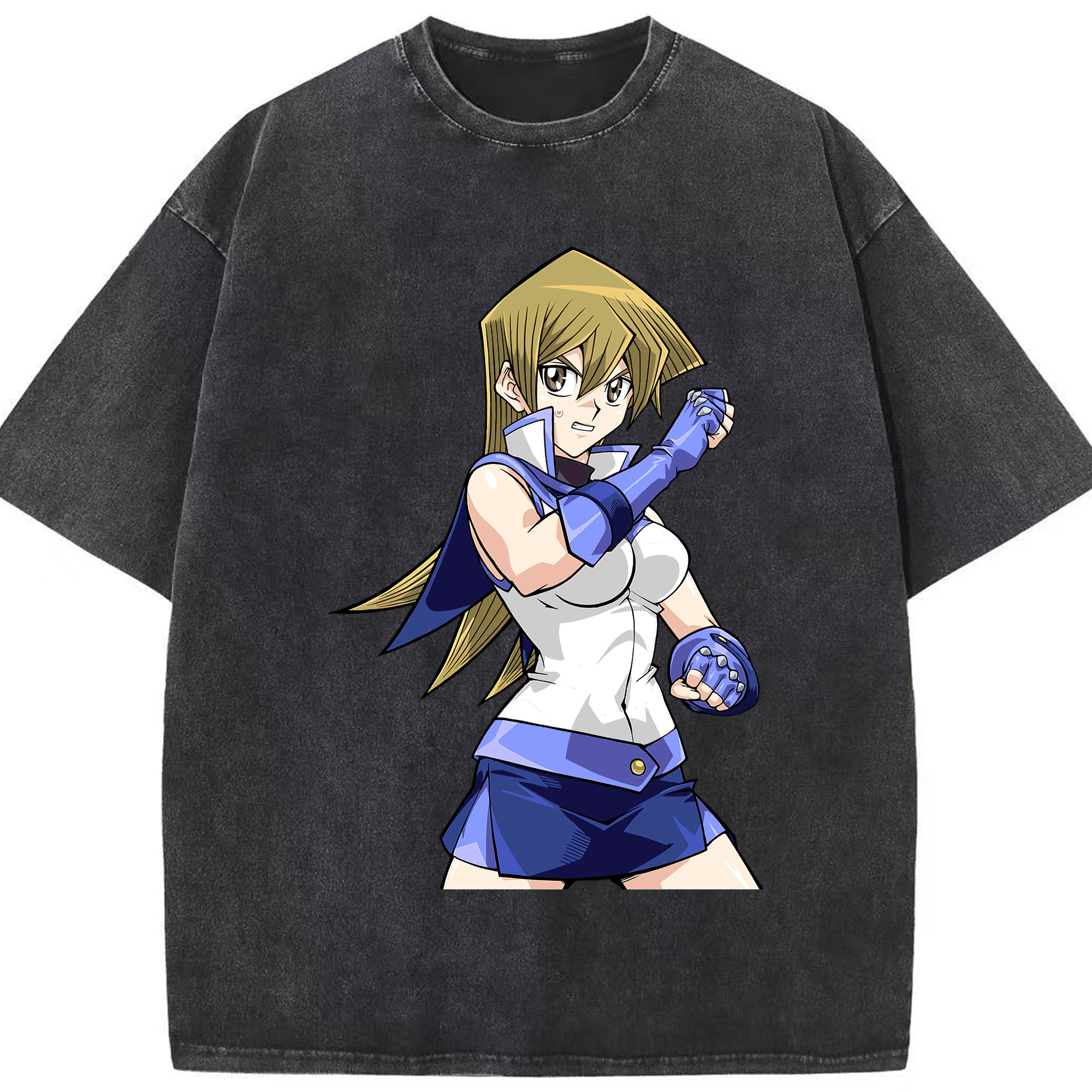 （画像用） 遊☆戯☆王 Yu-Gi-Oh! 綿100% ヴィンテージ風 半袖Tシャツ（フロントプリント）