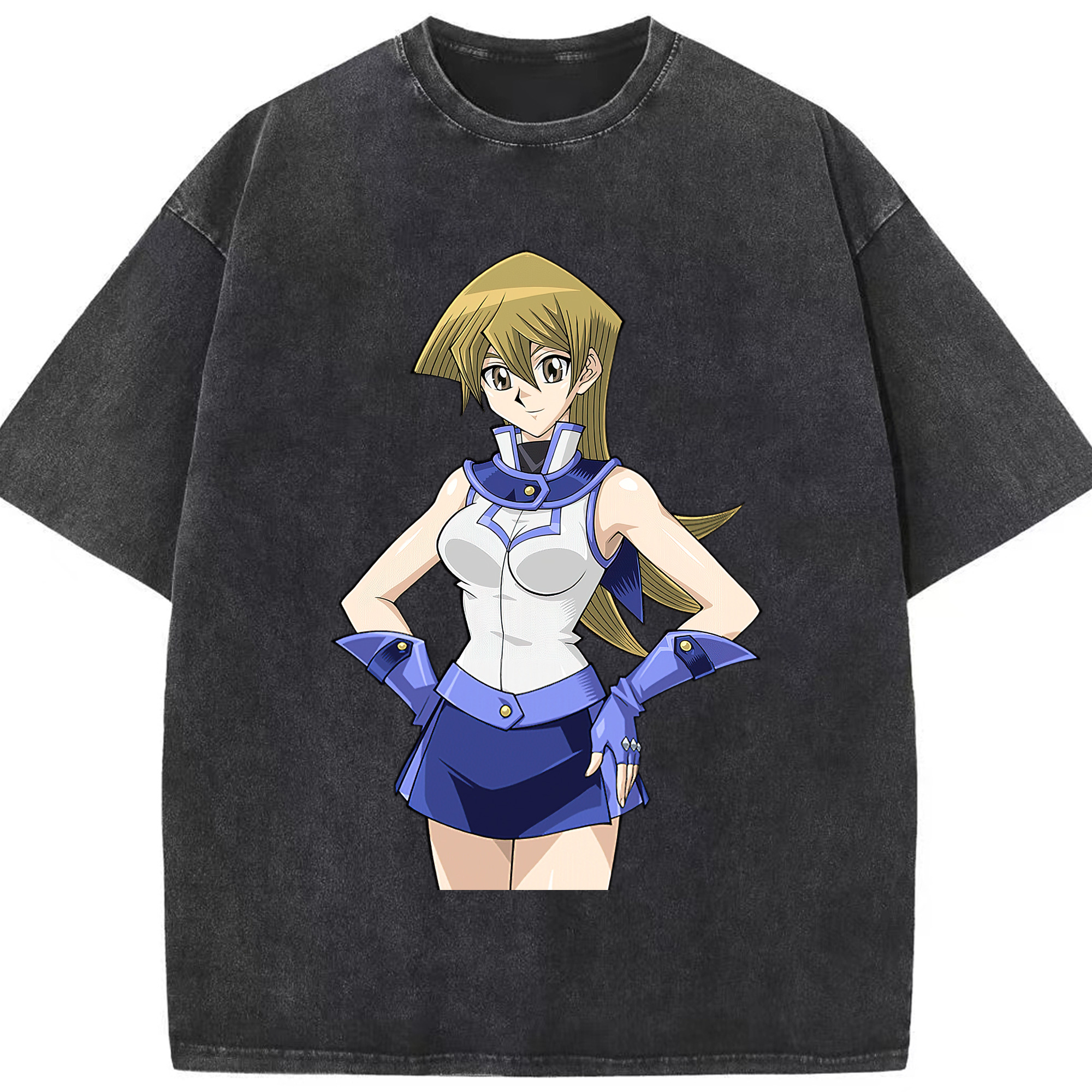 （画像用） 遊☆戯☆王 Yu-Gi-Oh! 綿100% ヴィンテージ風 半袖Tシャツ（フロントプリント）
