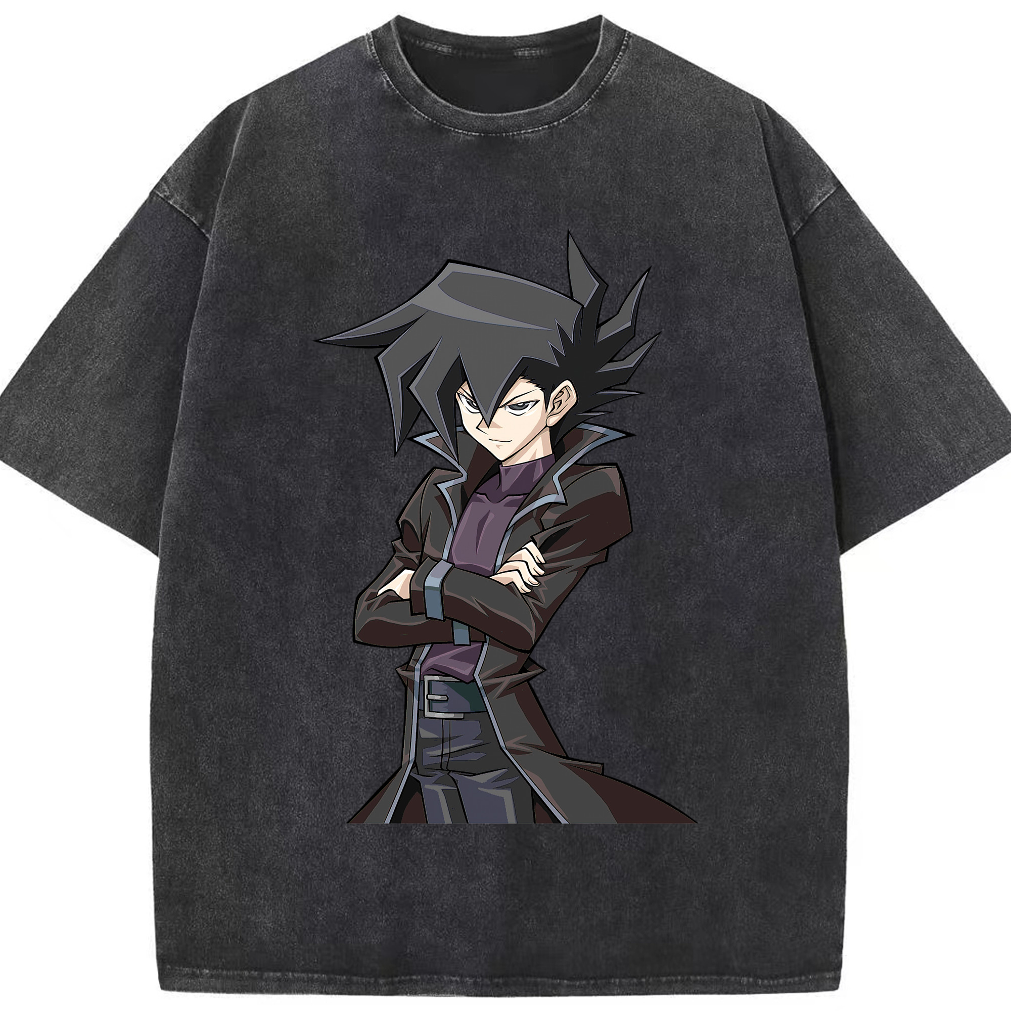 （画像用） 遊☆戯☆王 Yu-Gi-Oh! 綿100% ヴィンテージ風 半袖Tシャツ（フロントプリント）