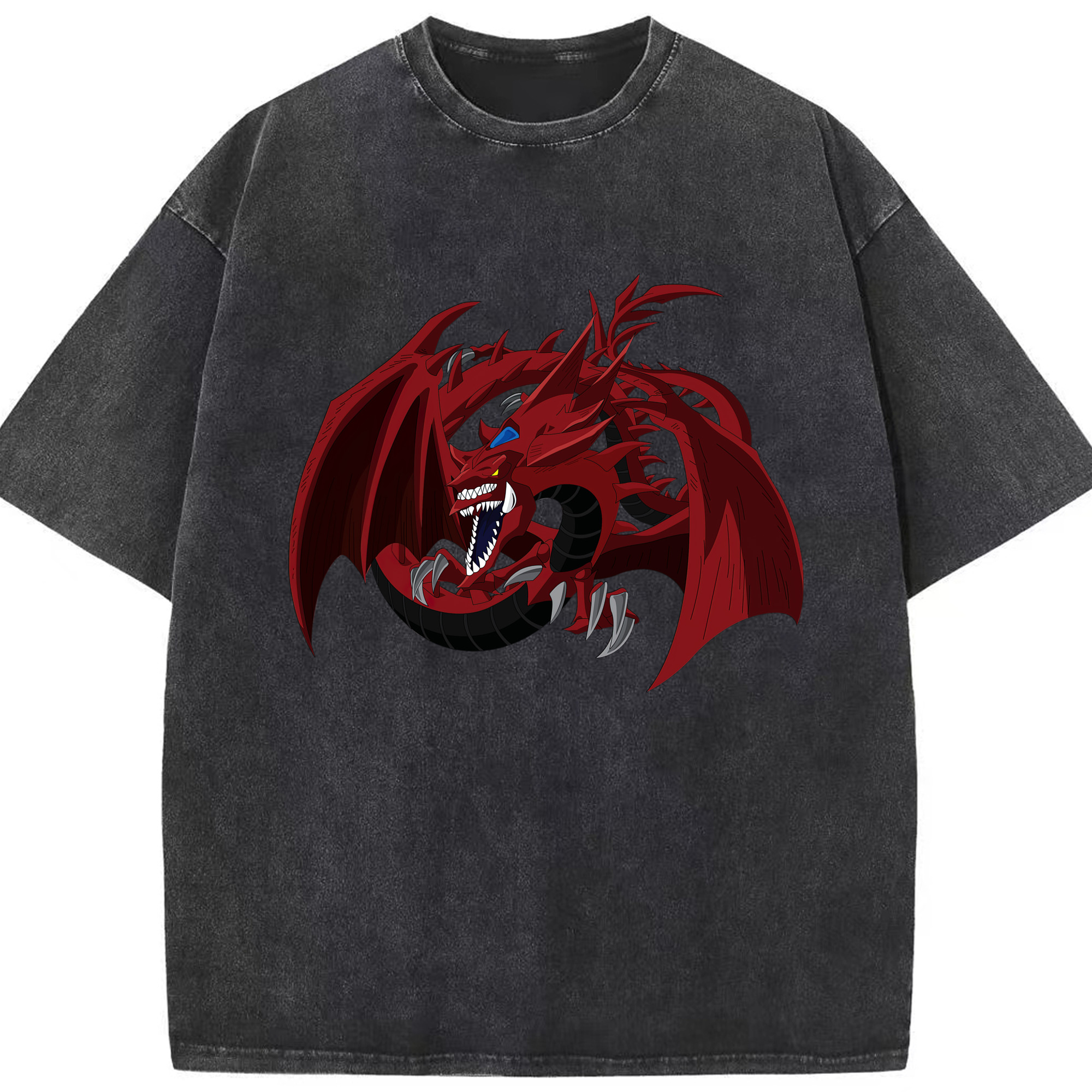 （画像用） 遊☆戯☆王 Yu-Gi-Oh! 綿100% ヴィンテージ風 半袖Tシャツ（フロントプリント）