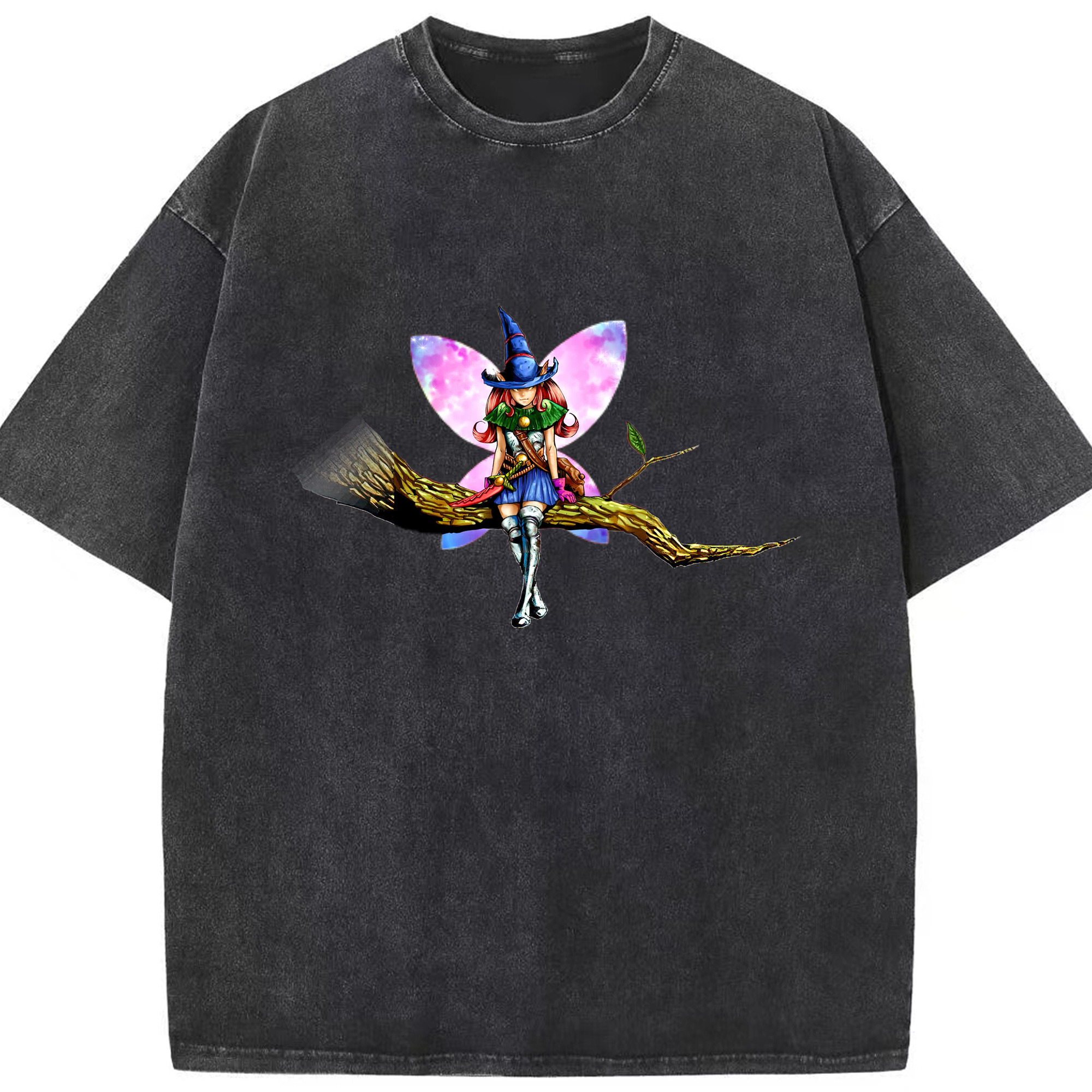 （画像用） 遊☆戯☆王 Yu-Gi-Oh! 綿100% ヴィンテージ風 半袖Tシャツ（フロントプリント）