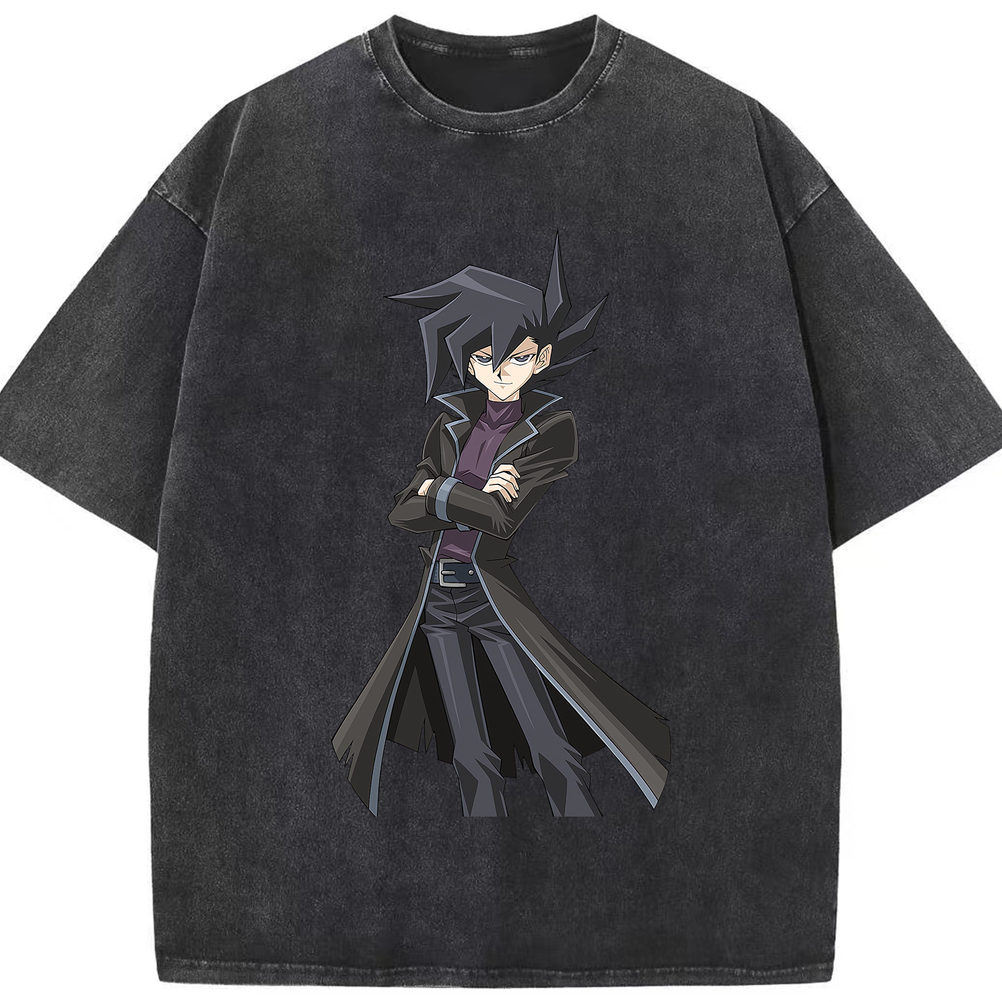 （画像用） 遊☆戯☆王 Yu-Gi-Oh! 綿100% ヴィンテージ風 半袖Tシャツ（フロントプリント）