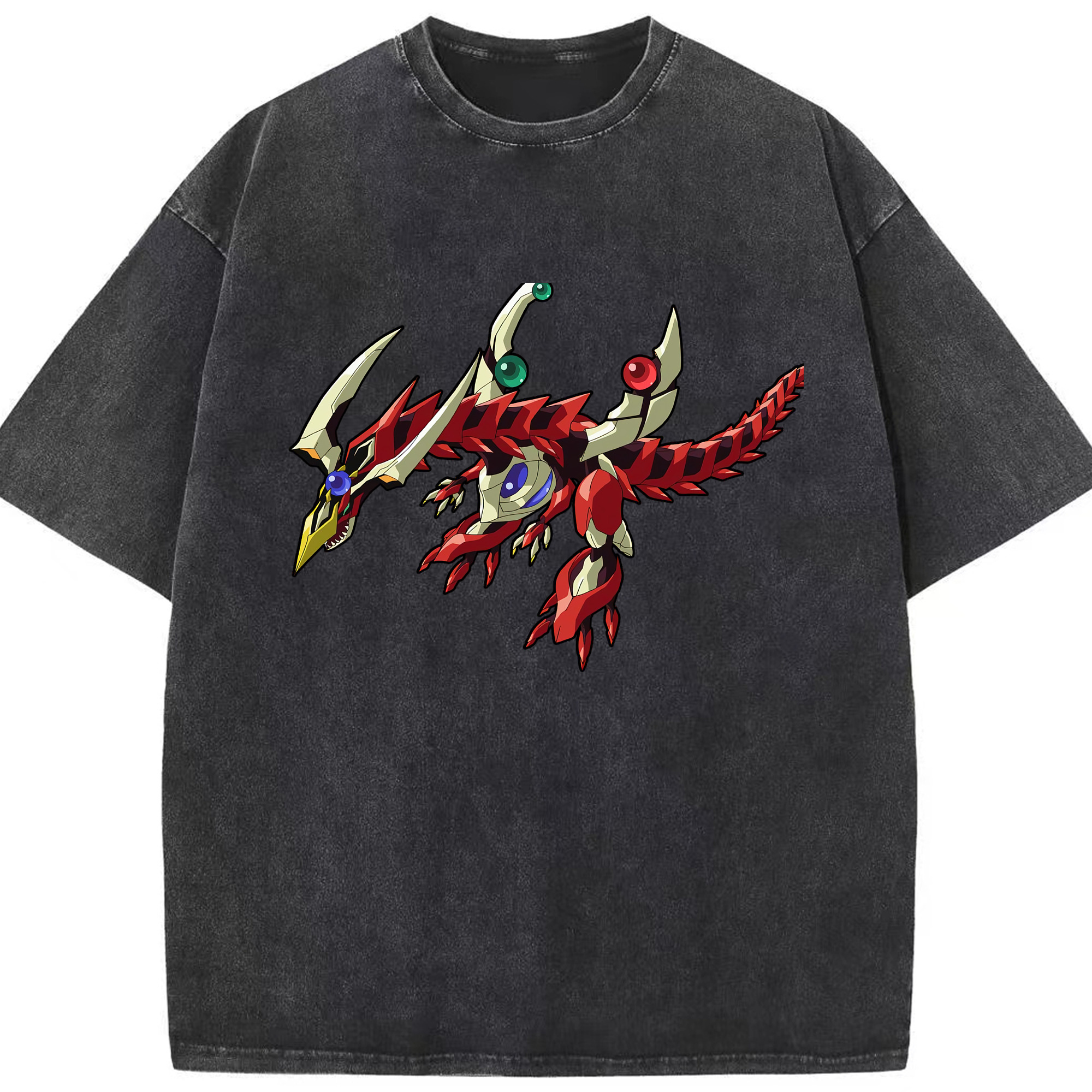 （画像用） 遊☆戯☆王 Yu-Gi-Oh! 綿100% ヴィンテージ風 半袖Tシャツ（フロントプリント）