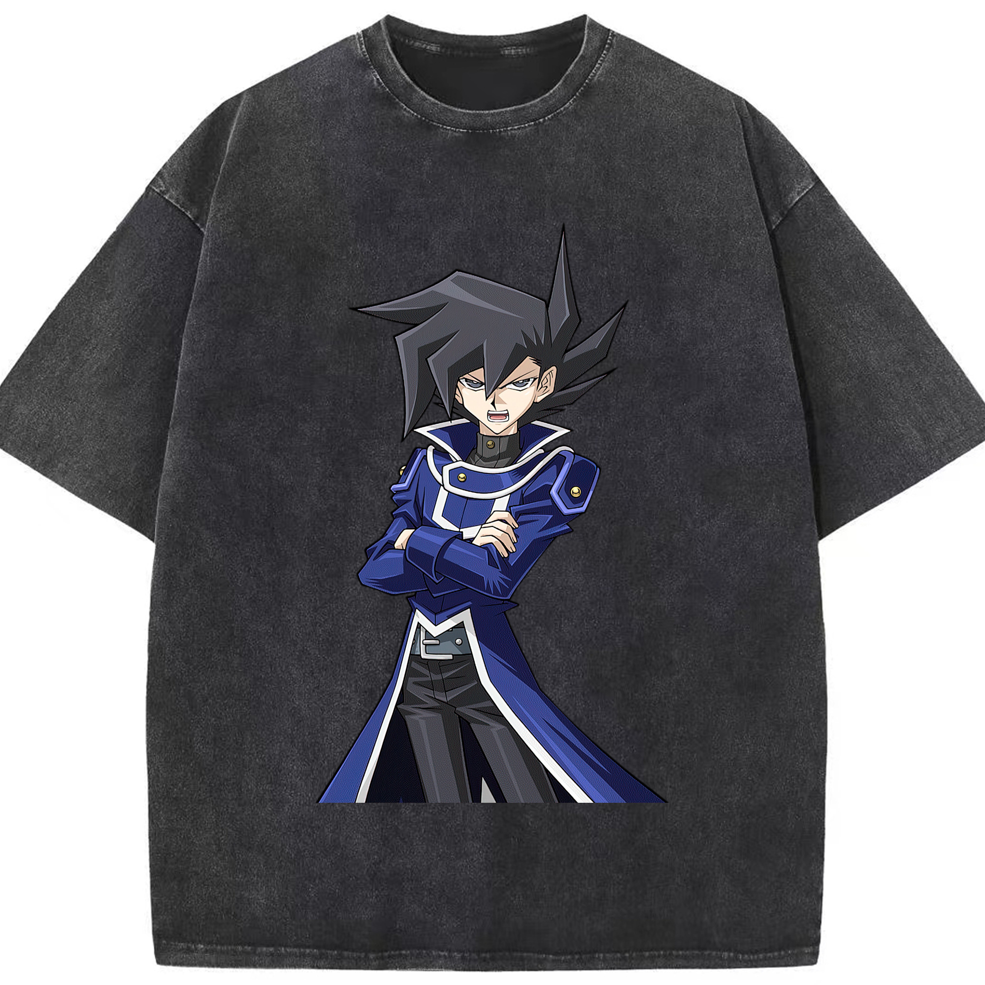 （画像用） 遊☆戯☆王 Yu-Gi-Oh! 綿100% ヴィンテージ風 半袖Tシャツ（フロントプリント）