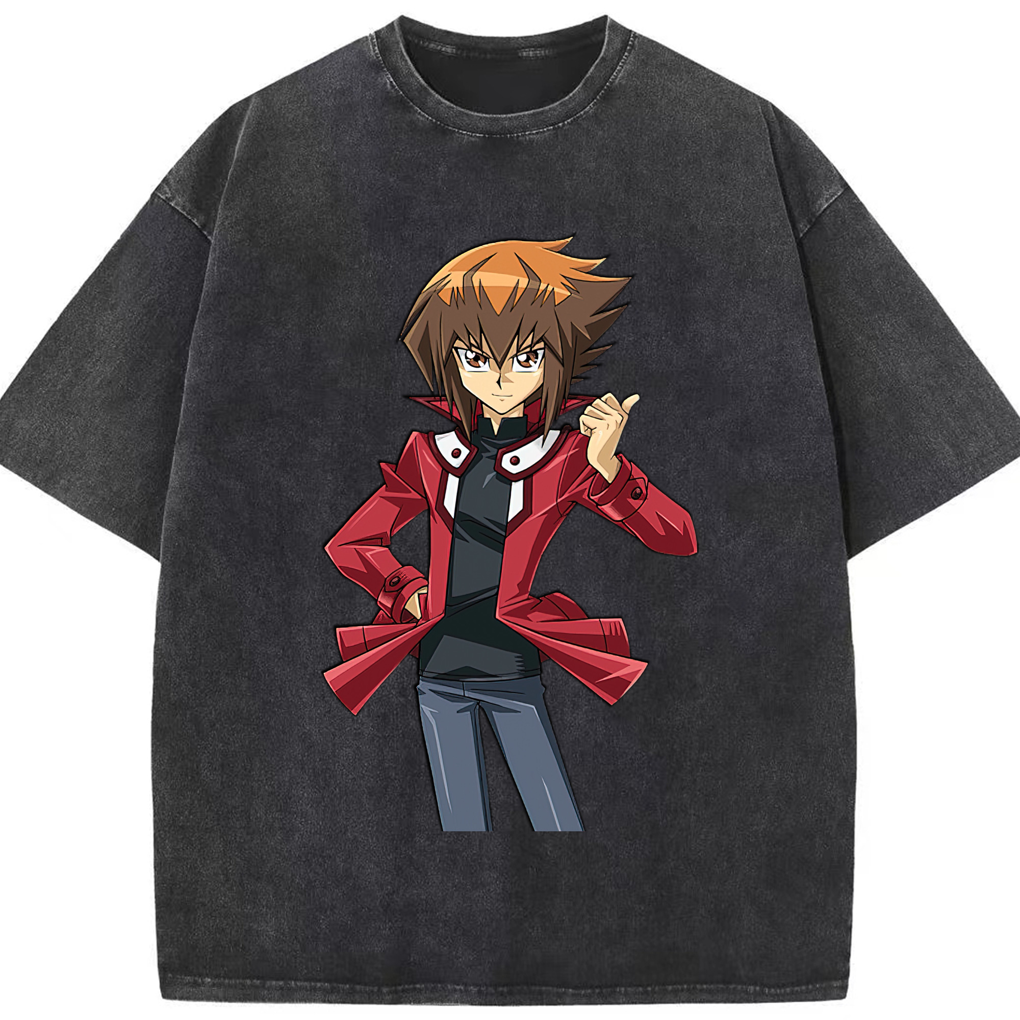 （画像用） 遊☆戯☆王 Yu-Gi-Oh! 綿100% ヴィンテージ風 半袖Tシャツ（フロントプリント）