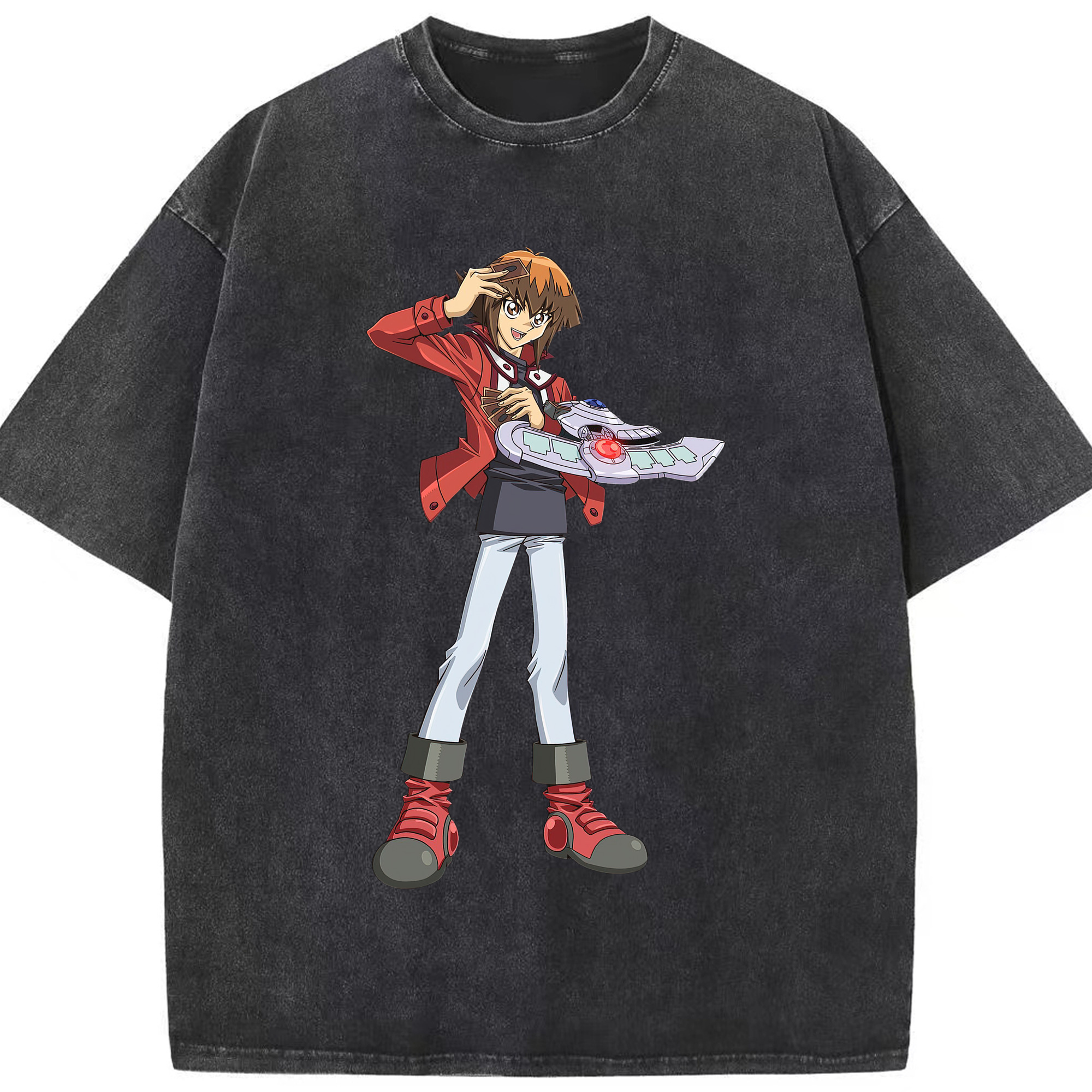 （画像用） 遊☆戯☆王 Yu-Gi-Oh! 綿100% ヴィンテージ風 半袖Tシャツ（フロントプリント）