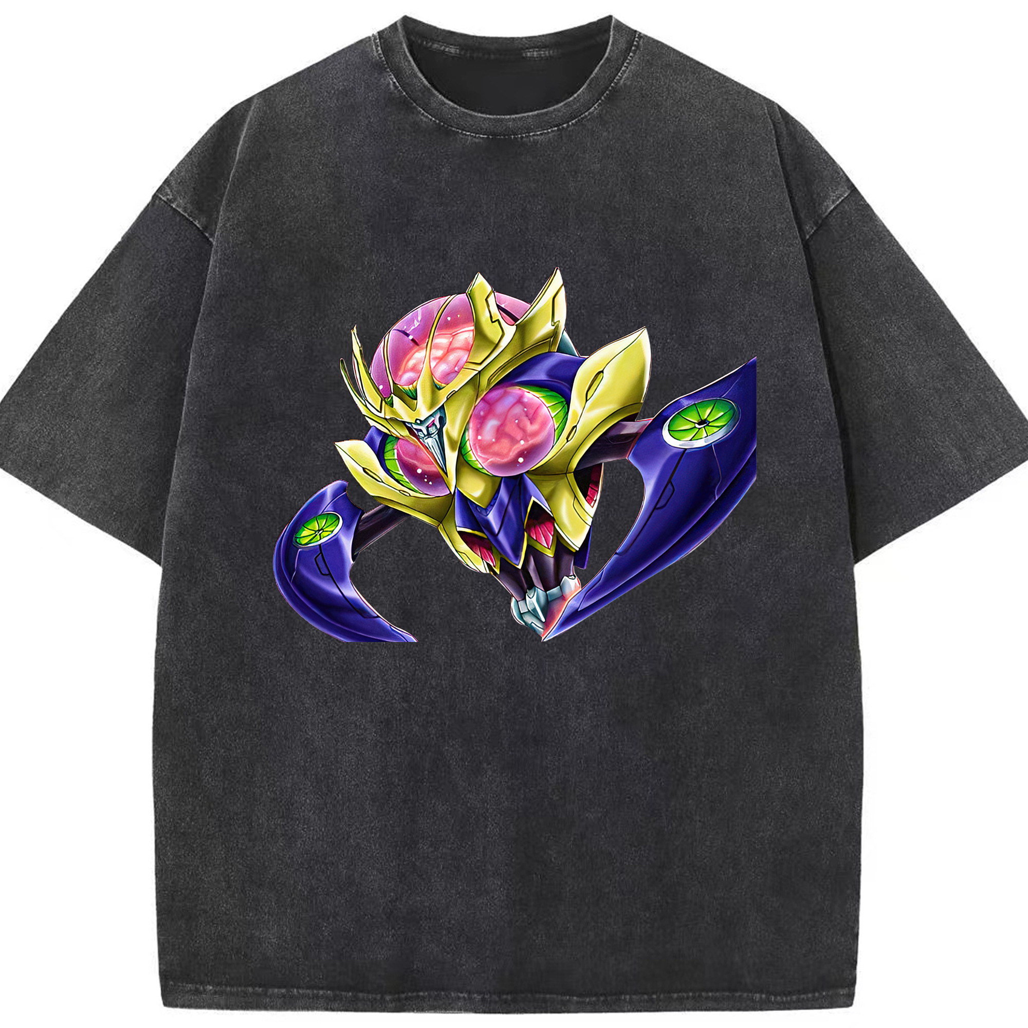 （画像用） 遊☆戯☆王 Yu-Gi-Oh! 綿100% ヴィンテージ風 半袖Tシャツ（フロントプリント）