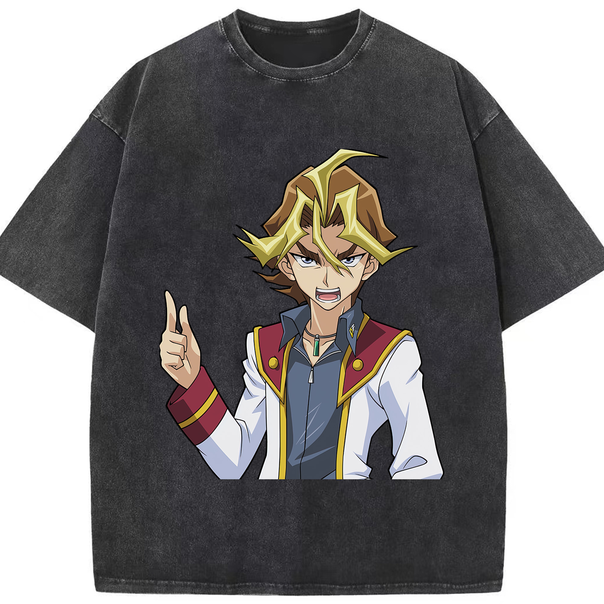 （画像用） 遊☆戯☆王 Yu-Gi-Oh! 綿100% ヴィンテージ風 半袖Tシャツ（フロントプリント）