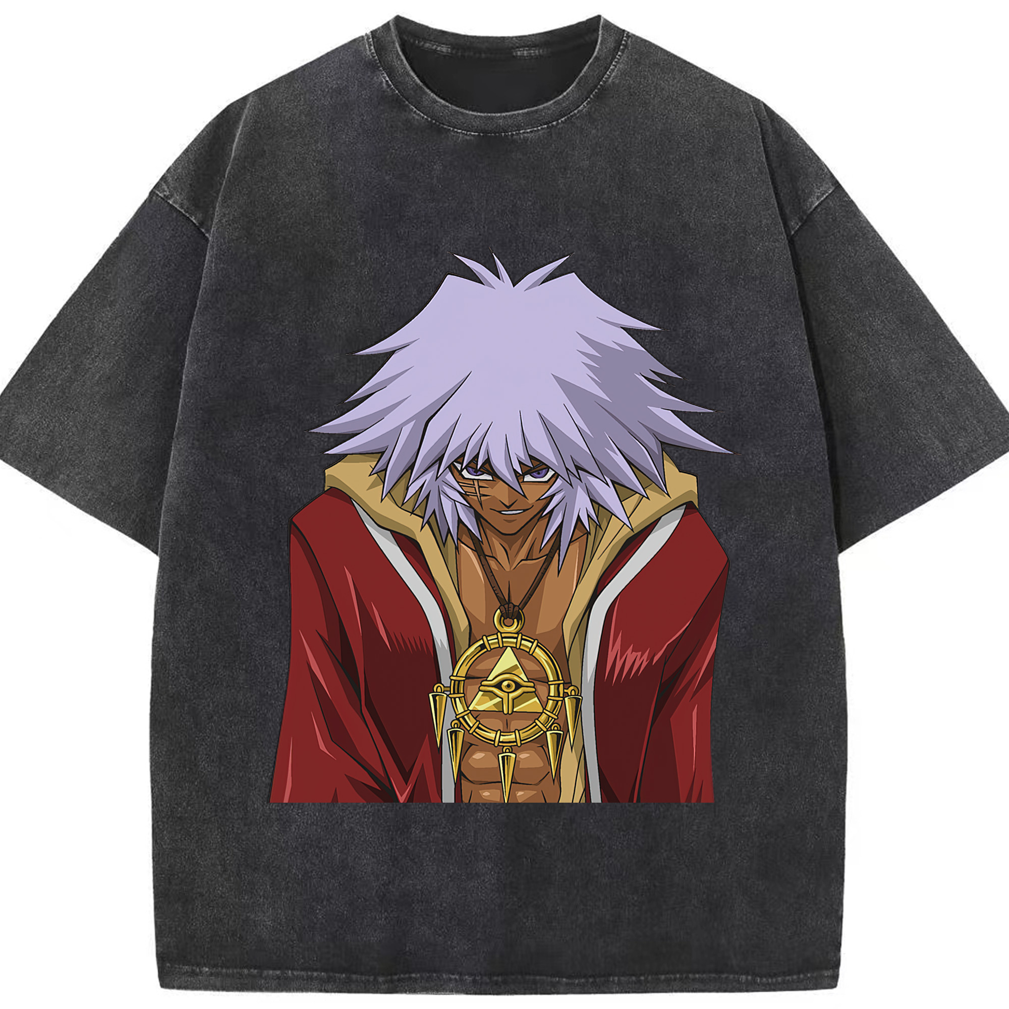 （画像用） 遊☆戯☆王 Yu-Gi-Oh! 綿100% ヴィンテージ風 半袖Tシャツ（フロントプリント）