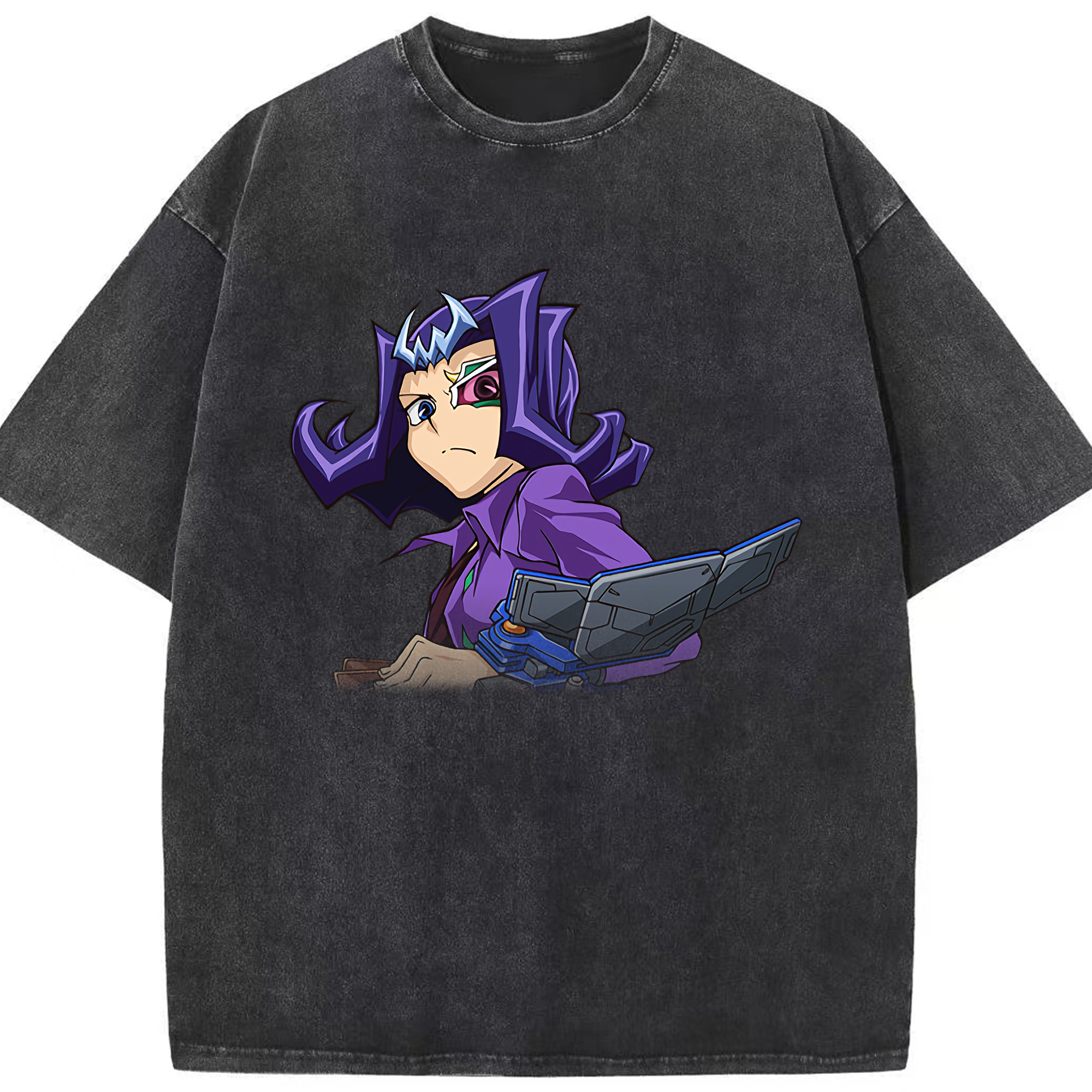 （画像用） 遊☆戯☆王 Yu-Gi-Oh! 綿100% ヴィンテージ風 半袖Tシャツ（フロントプリント）