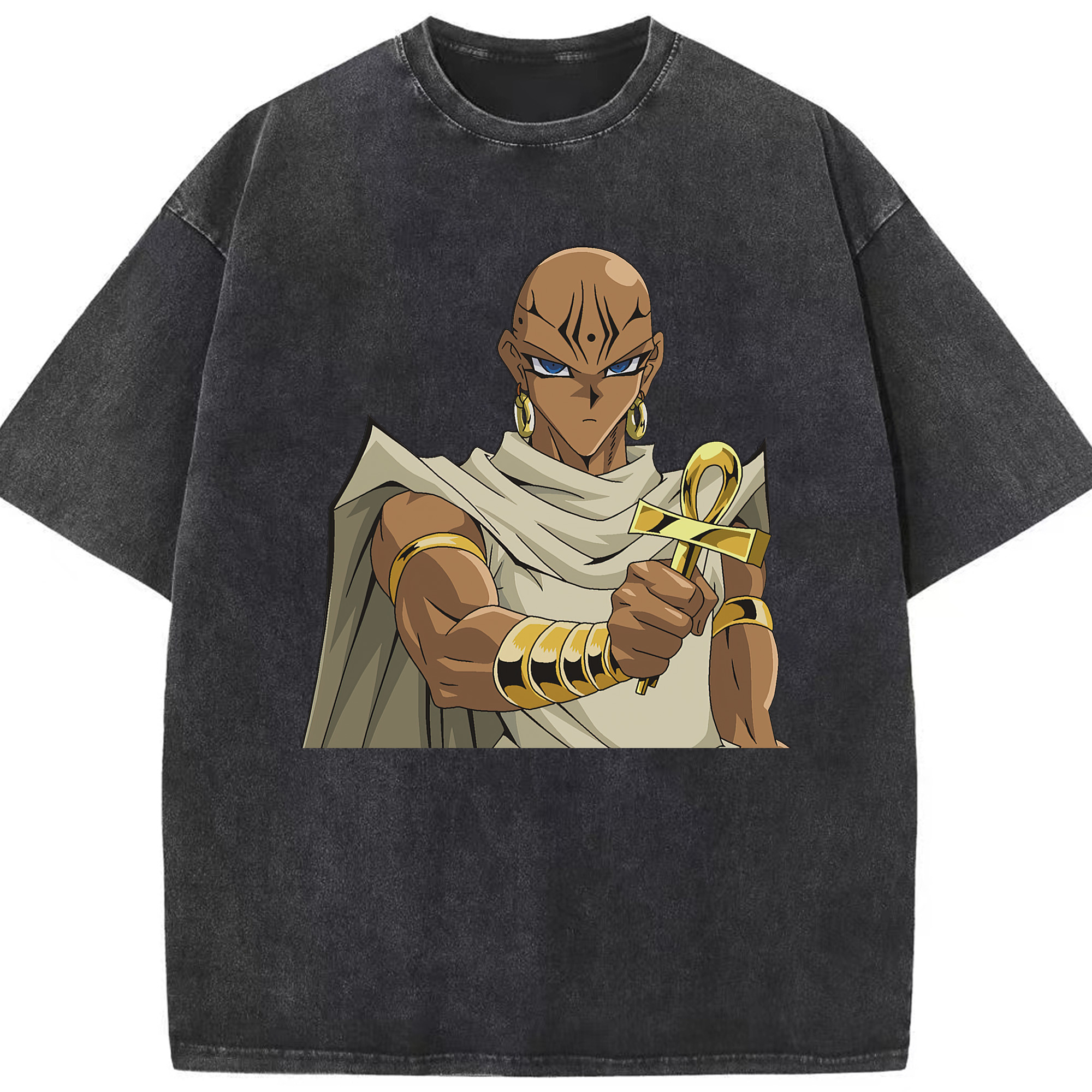 （画像用） 遊☆戯☆王 Yu-Gi-Oh! 綿100% ヴィンテージ風 半袖Tシャツ（フロントプリント）