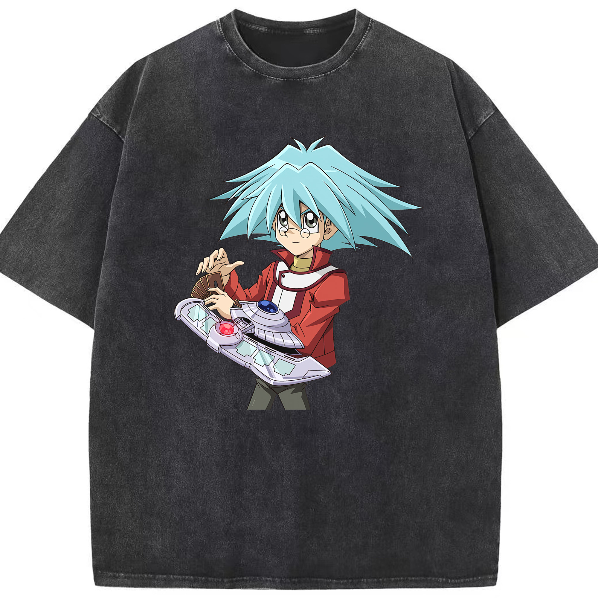 （画像用） 遊☆戯☆王 Yu-Gi-Oh! 綿100% ヴィンテージ風 半袖Tシャツ（フロントプリント）