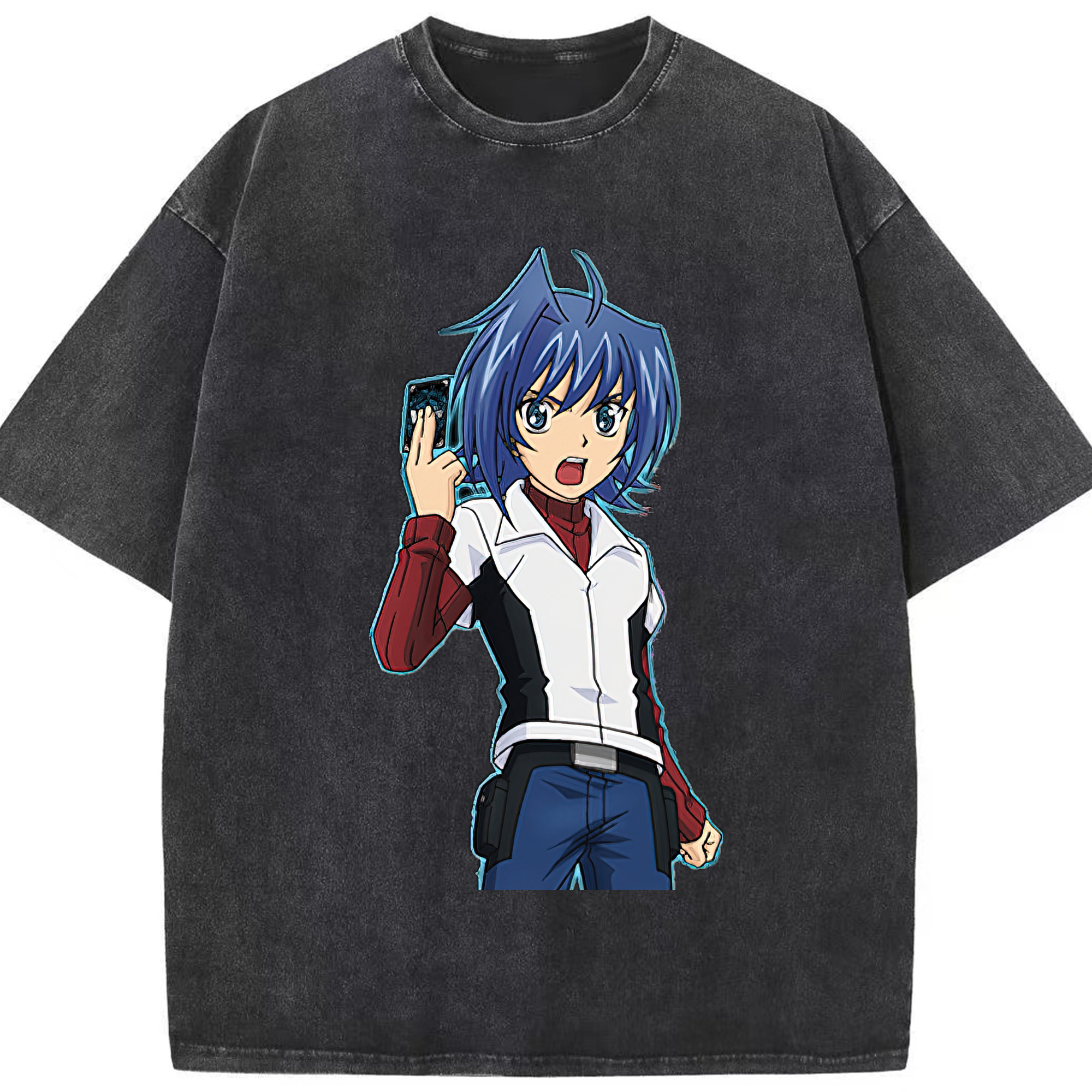 （画像用） 遊☆戯☆王 Yu-Gi-Oh! 綿100% ヴィンテージ風 半袖Tシャツ（フロントプリント）