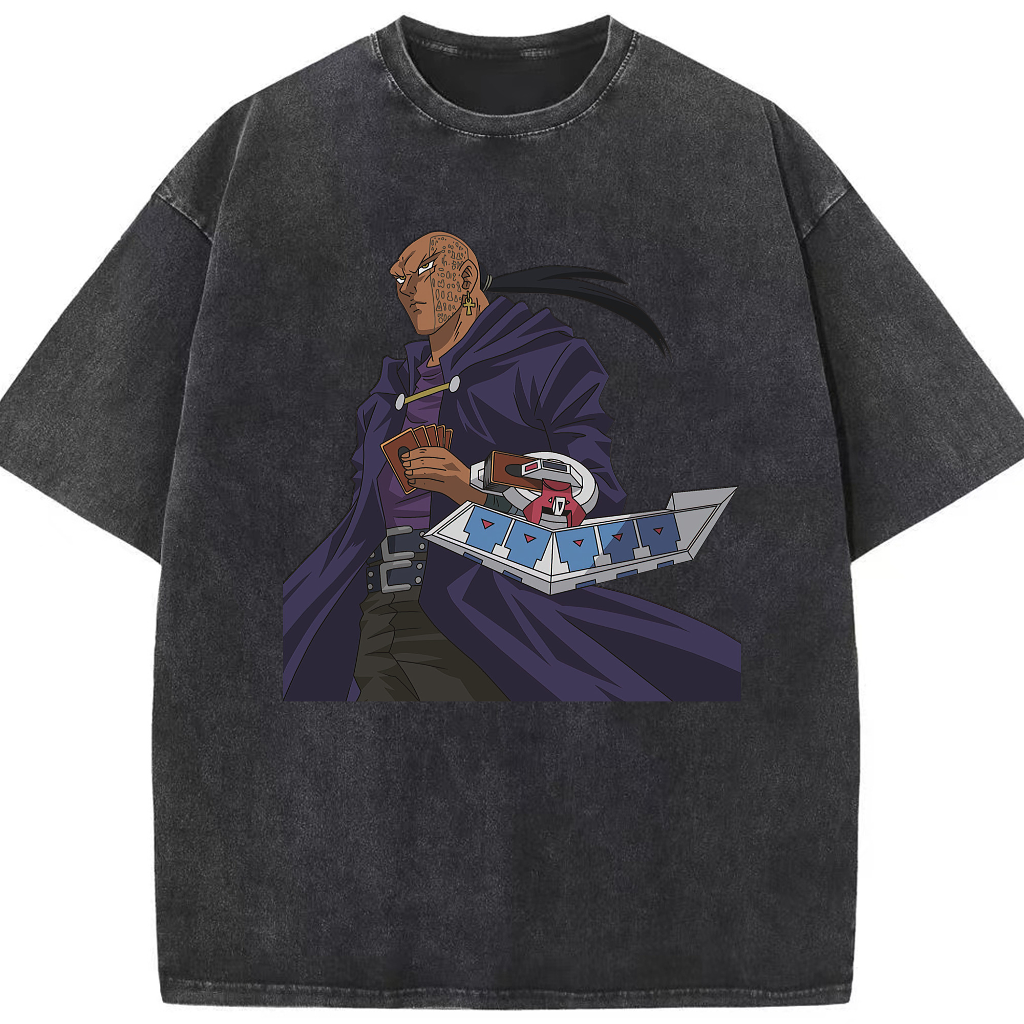 （画像用） 遊☆戯☆王 Yu-Gi-Oh! 綿100% ヴィンテージ風 半袖Tシャツ（フロントプリント）