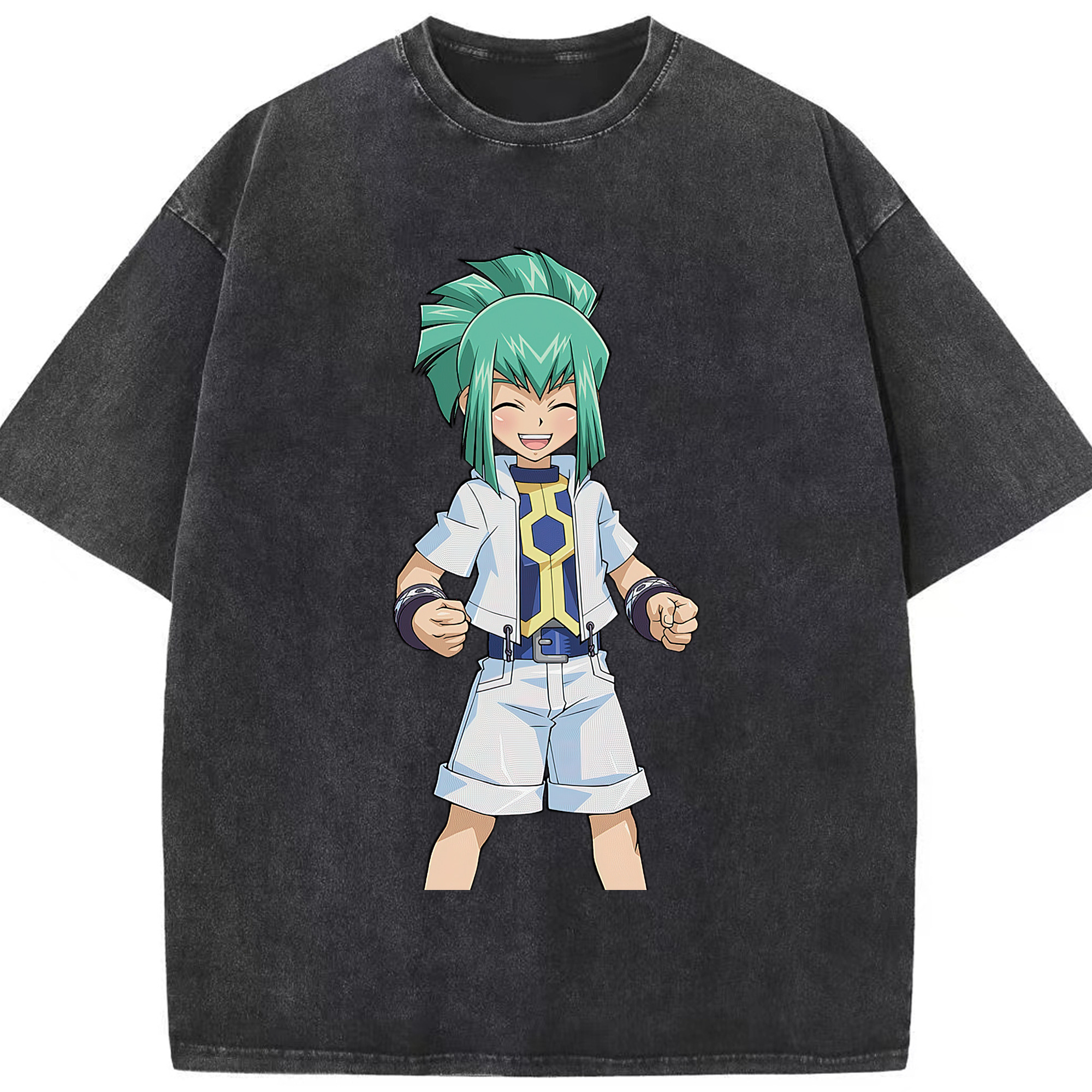 （画像用） 遊☆戯☆王 Yu-Gi-Oh! 綿100% ヴィンテージ風 半袖Tシャツ（フロントプリント）