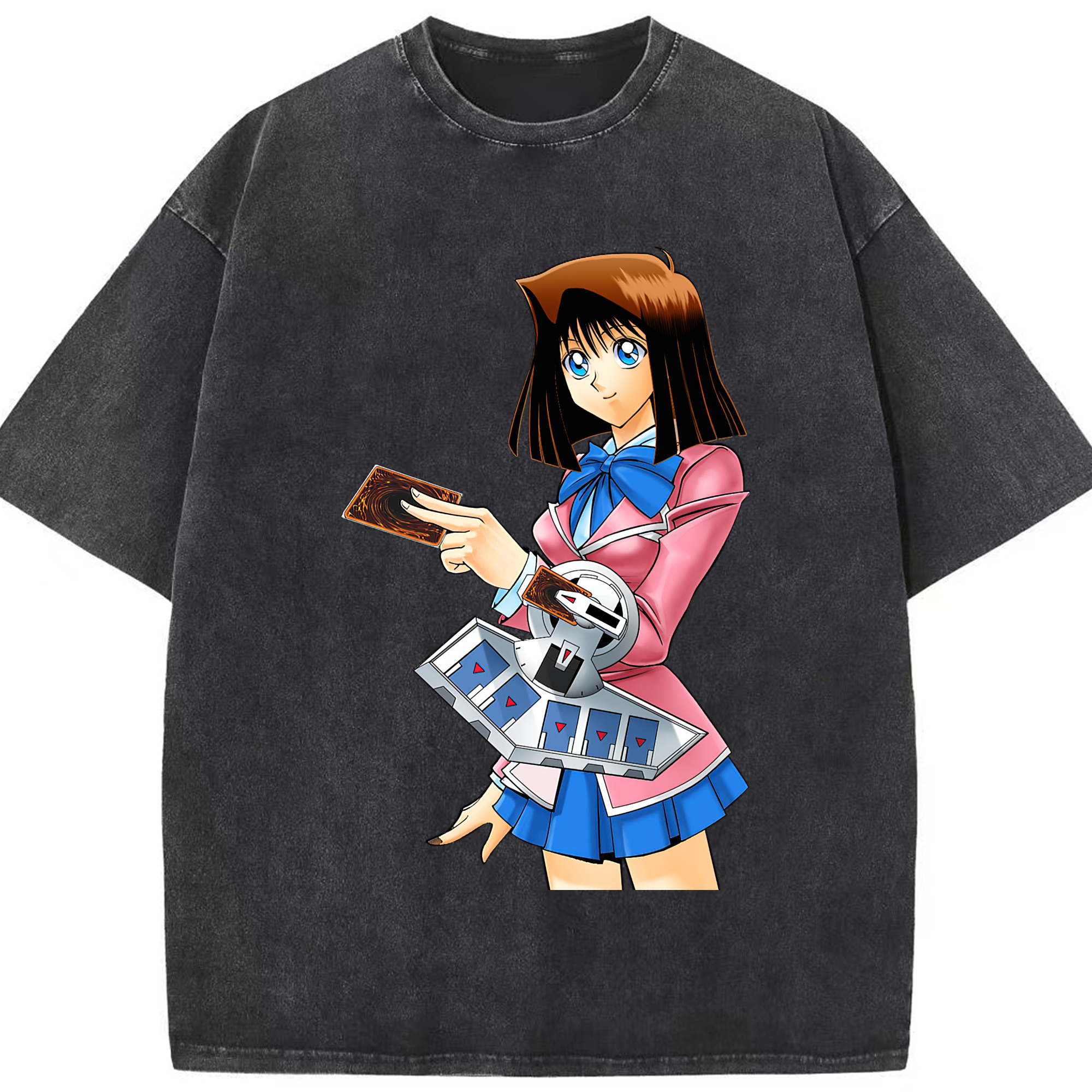 （画像用） 遊☆戯☆王 Yu-Gi-Oh! 綿100% ヴィンテージ風 半袖Tシャツ（フロントプリント）