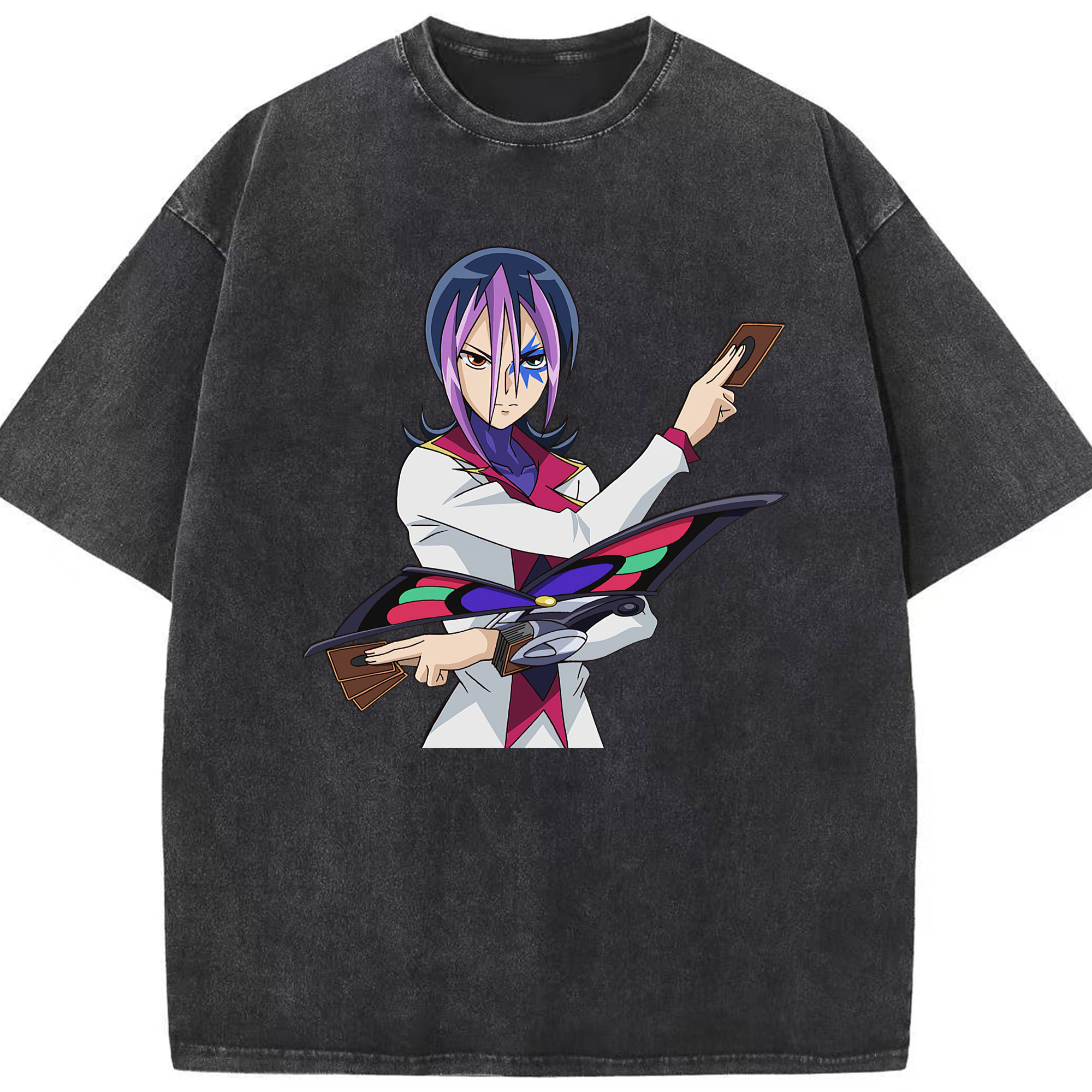 （画像用） 遊☆戯☆王 Yu-Gi-Oh! 綿100% ヴィンテージ風 半袖Tシャツ（フロントプリント）