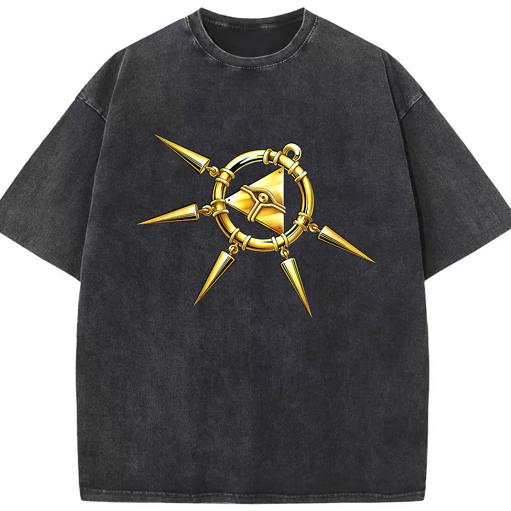 （画像用） 遊☆戯☆王 Yu-Gi-Oh! 綿100% ヴィンテージ風 半袖Tシャツ（フロントプリント）