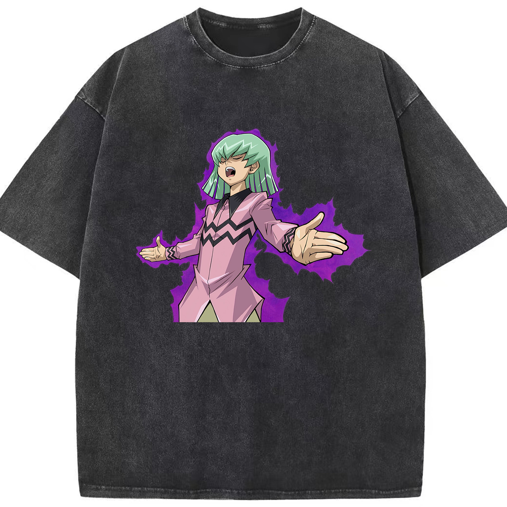 （画像用） 遊☆戯☆王 Yu-Gi-Oh! 綿100% ヴィンテージ風 半袖Tシャツ（フロントプリント）